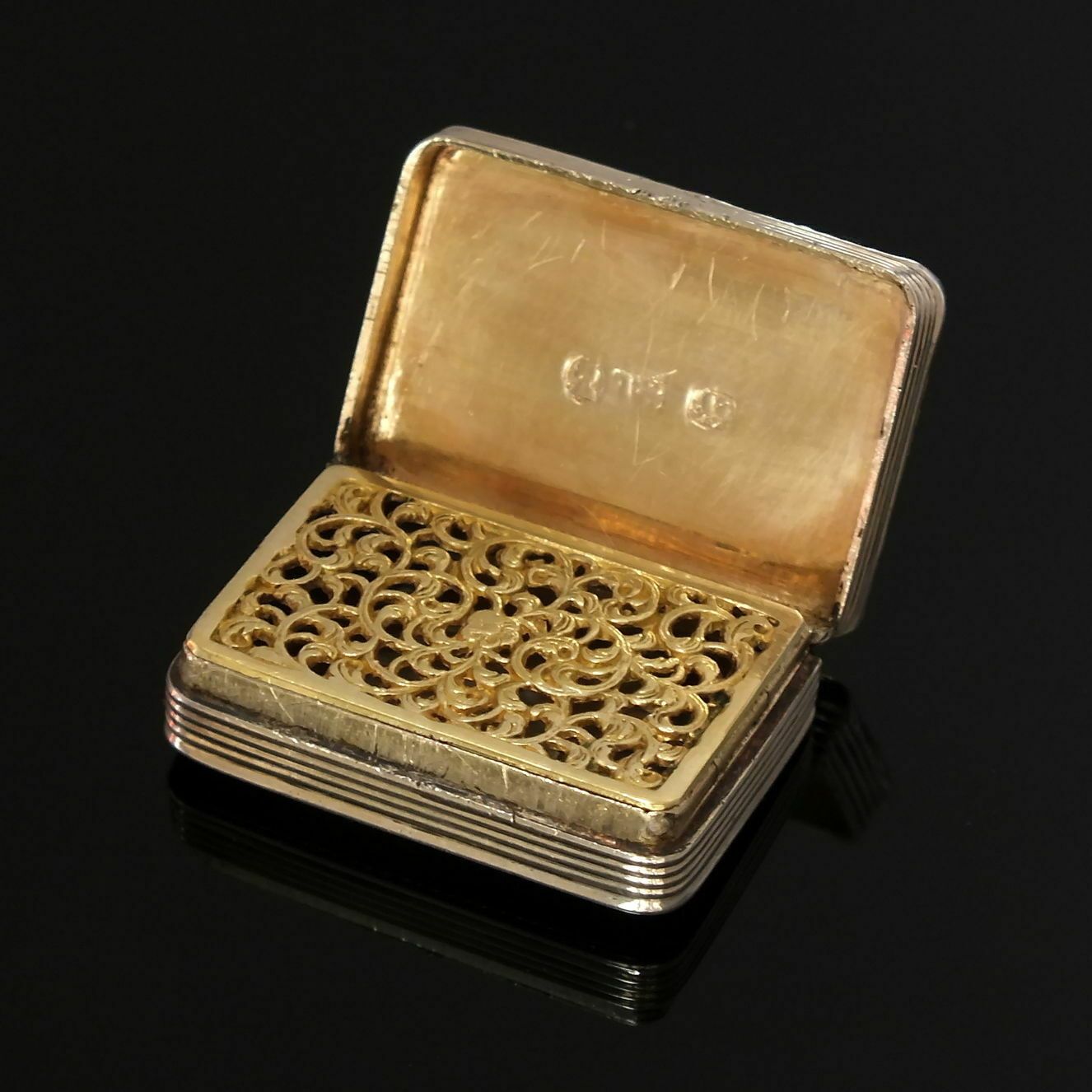 Georgian Silver Vinaigrette By Thomas Shaw Birmingham 1829