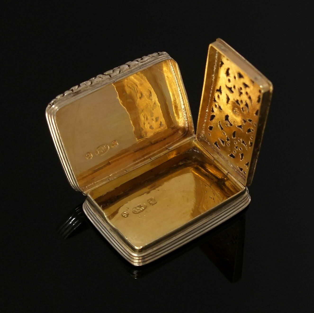 Georgian Silver Vinaigrette By Joseph Willmore Birmingham 1832