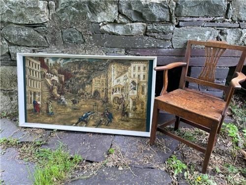 Large Vintage Romeo And Juliet Verona Wall Art Fabric Print. 078 photo 245.0