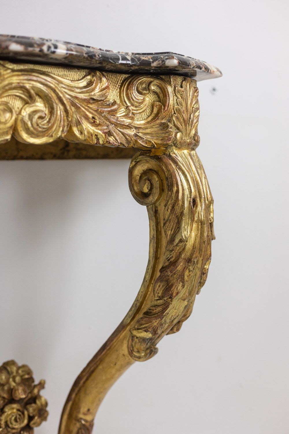 Console In Gilded And Carved Wood From The Louis XV Period. Circa 1880. photo 2600.0