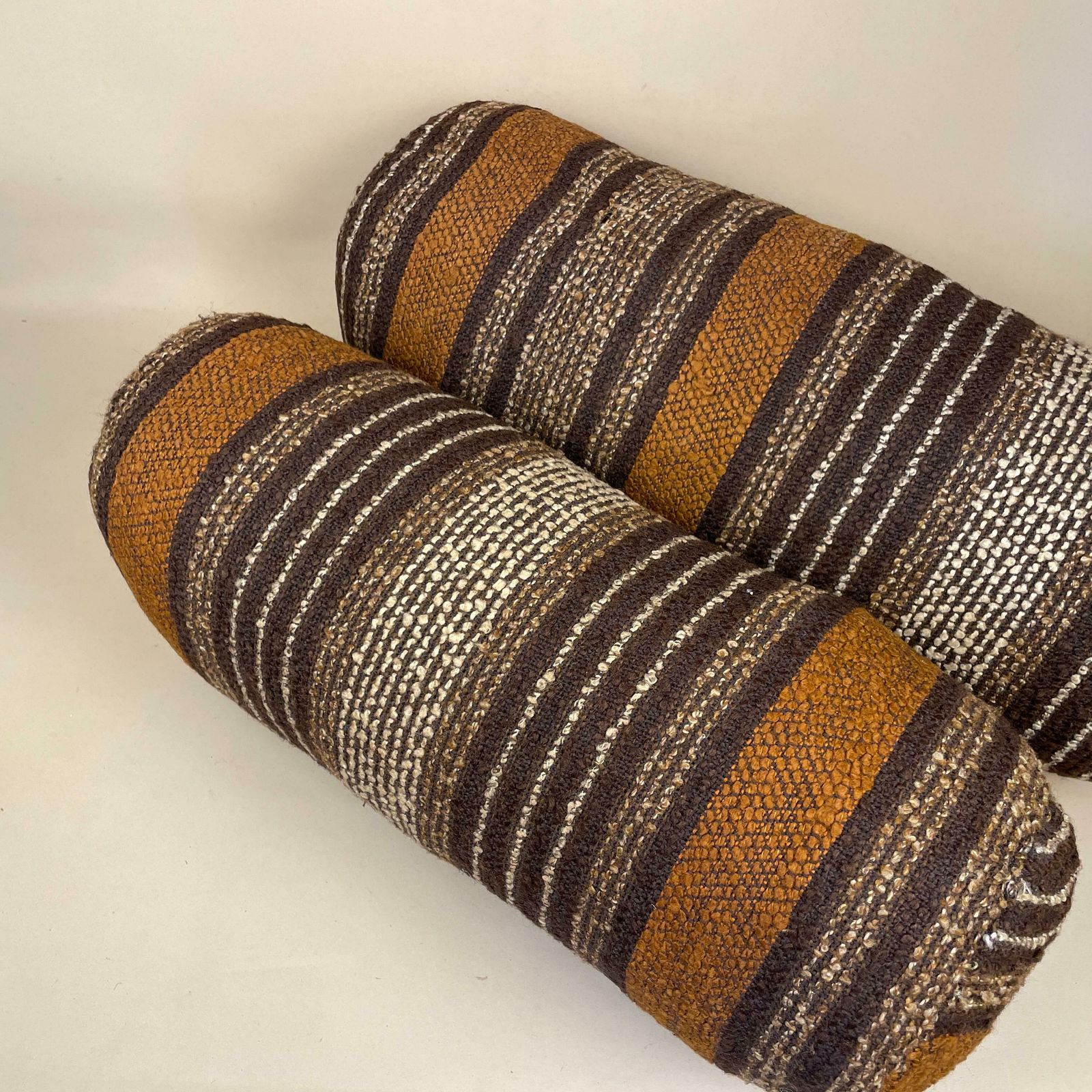 Antique Retro Vintage Cylinder Cushion Traditional Scatter Pillow 53x18cm Pattern Patterned Bolster Throw Decorative Kilim Round Striped photo 75.0