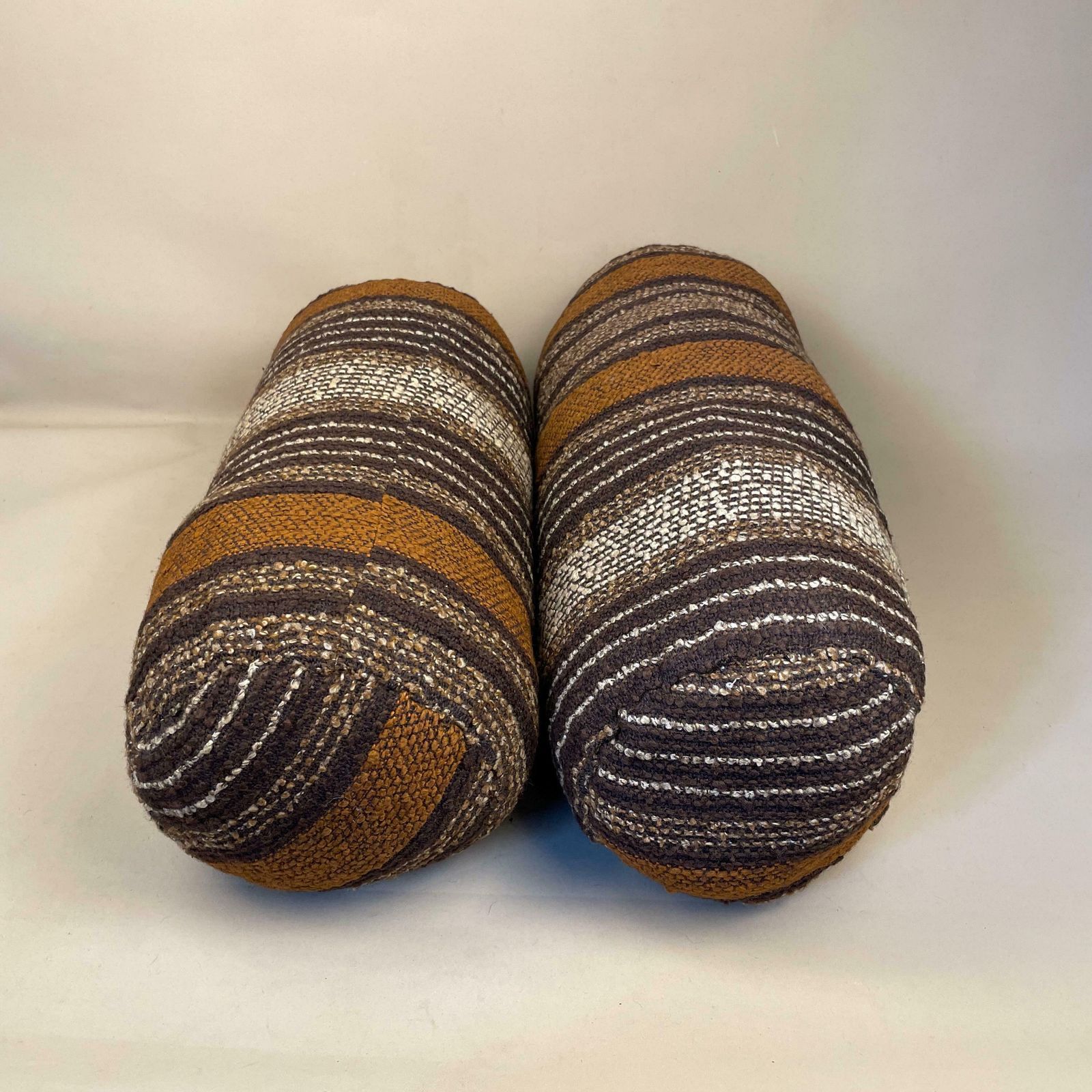 Antique Retro Vintage Cylinder Cushion Traditional Scatter Pillow 53x18cm Pattern Patterned Bolster Throw Decorative Kilim Round Striped photo vintage