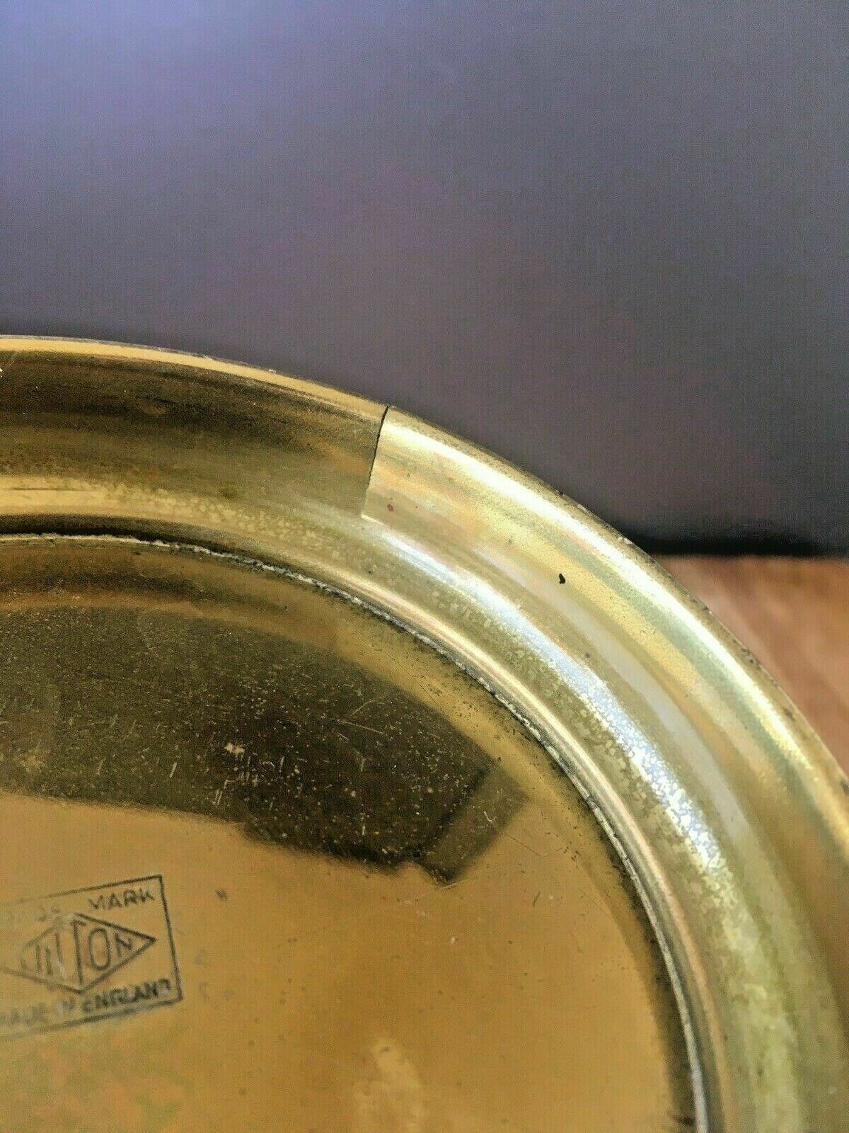 photo furniture Linton Copper & Brass Banded Riveted Cylinder Planter Plant Pot Antique Vintage