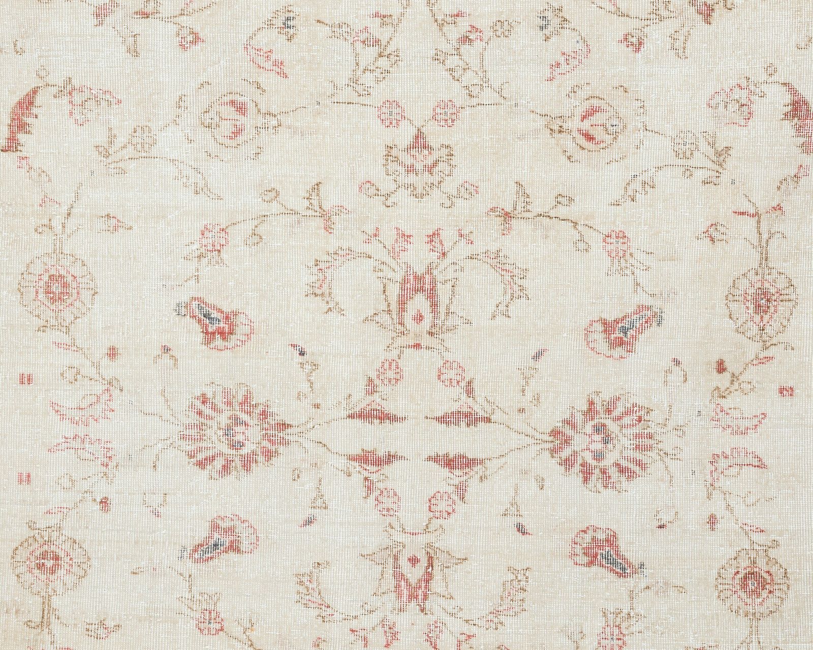 7x10 Vintage Rug, Antique Rug, Turkish Rug, Unique Area Rug, Floral Rug, Living Room Rug, Handmade Rug, Faded Rug, Handknotted Rug,Sk: A4355 photo 819.0