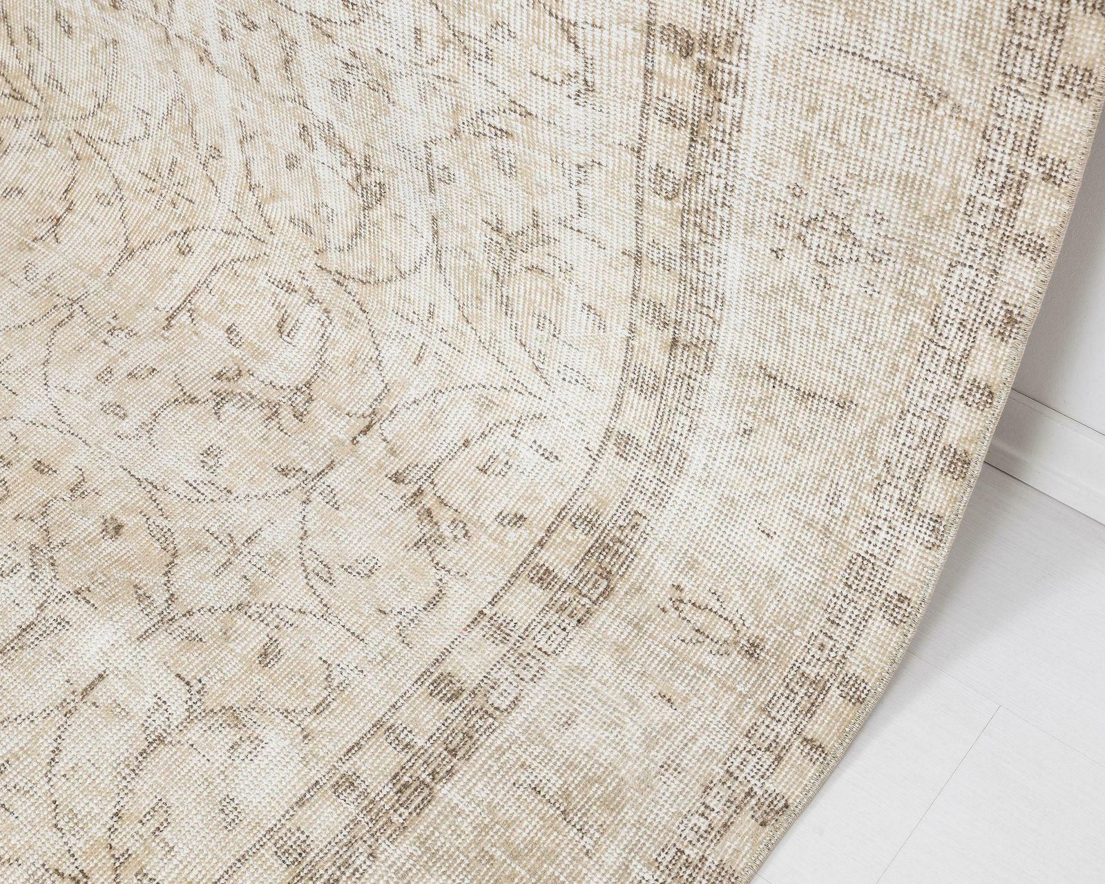 7x11 Turkish Rug, Neutral Vintage Rug, Antique Handmade Rug, Anatolian Rug, Oversized Rug, Area Rug, Dining Room Rug, Antique Rug, A4738 photo vinterior
