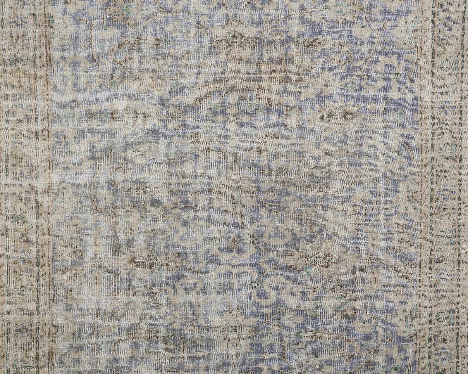7x9 Turkish Rug, Purple Blue Rug, Low Pile Rug, Antique Rug, Anatolian Rug, İnterior Rug, Living Room Rug, Handmade Rug, Entryway Rug, A4706 photo furniture