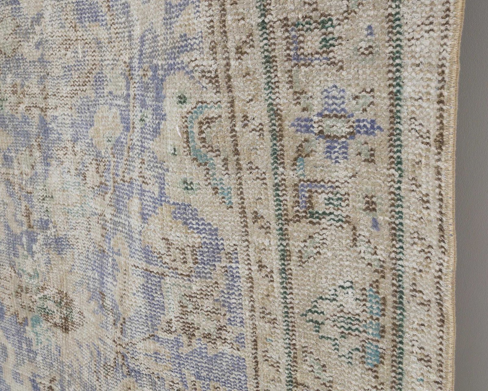 7x9 Turkish Rug, Purple Blue Rug, Low Pile Rug, Antique Rug, Anatolian Rug, İnterior Rug, Living Room Rug, Handmade Rug, Entryway Rug, A4706 photo 737.0
