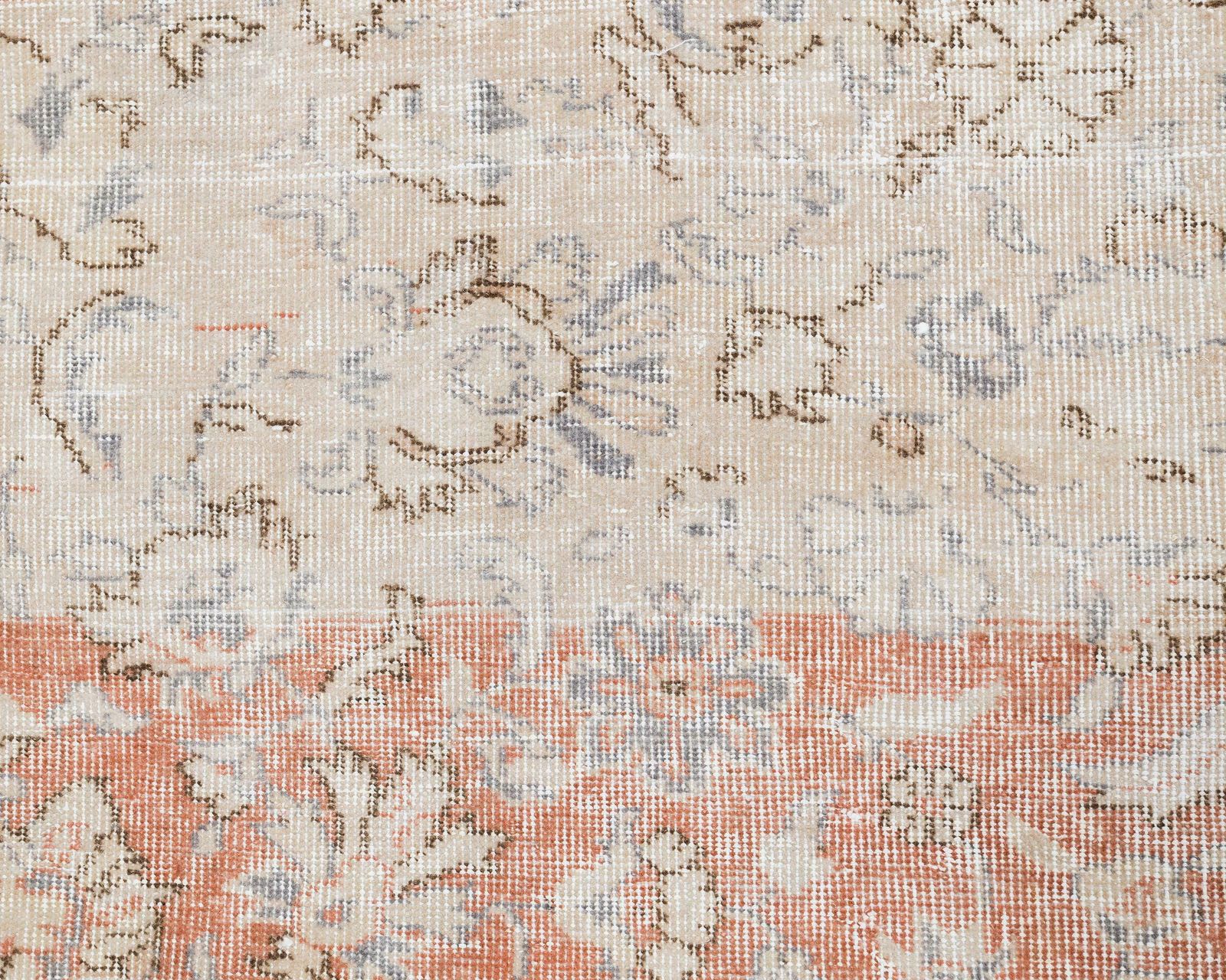 6.2 X 9.8 Feet Turkish Rug, Faded Vintage Rug, Antique Handmade Rug, Oushak Rug, Anatolian Rug, Low Pile Rug, Living Room Rug,Old Rug photo Textiles