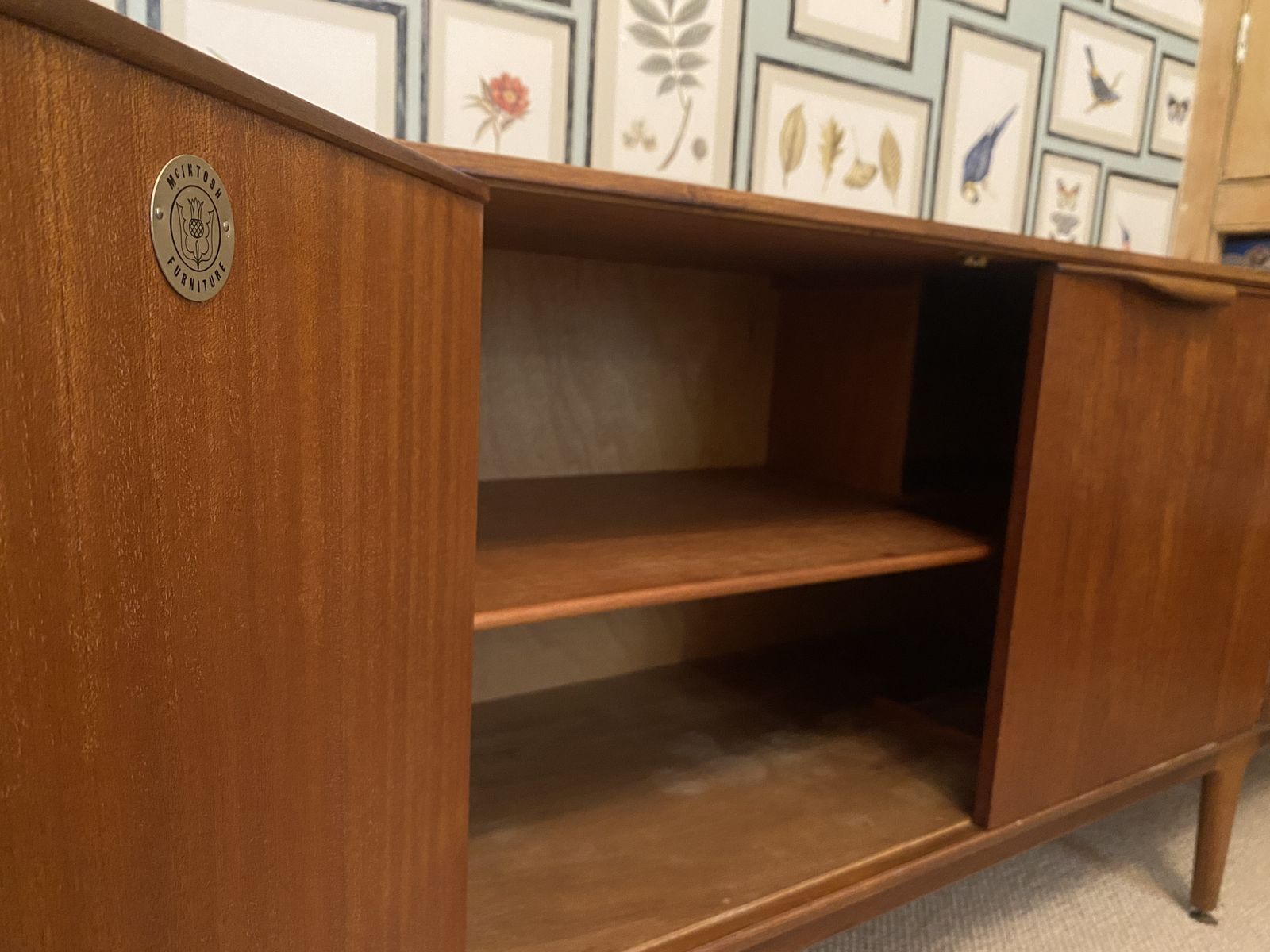 A H McIntosh Mid Century Teak Sideboard   Early Thistle Logo   Vintage 60s photo vintage