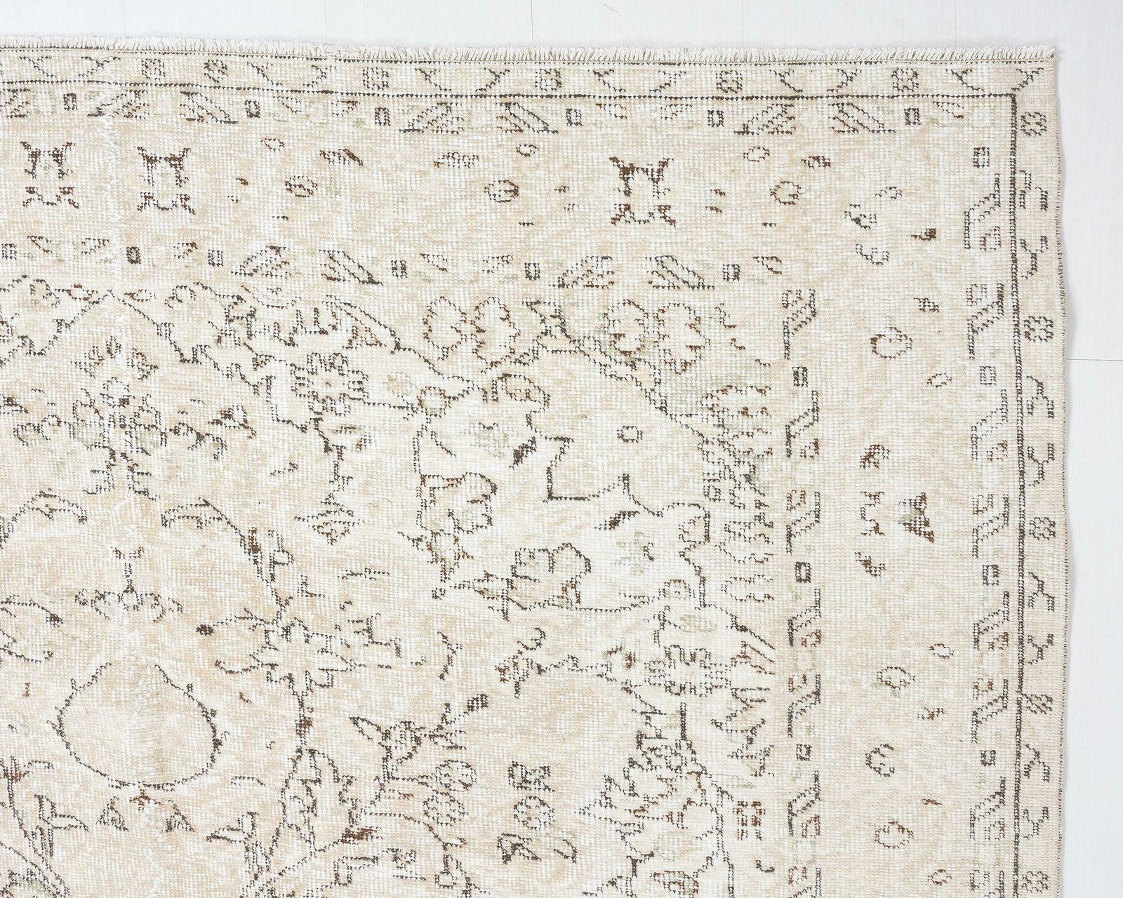 6x9 Vintage Rug, Neutral Turkish Rug, Antique Rug, Handmade Rug, Living Room Rug, Anatolian Rug, Wool Rug,Naturel Rug,Handknotted Rug photo vintage