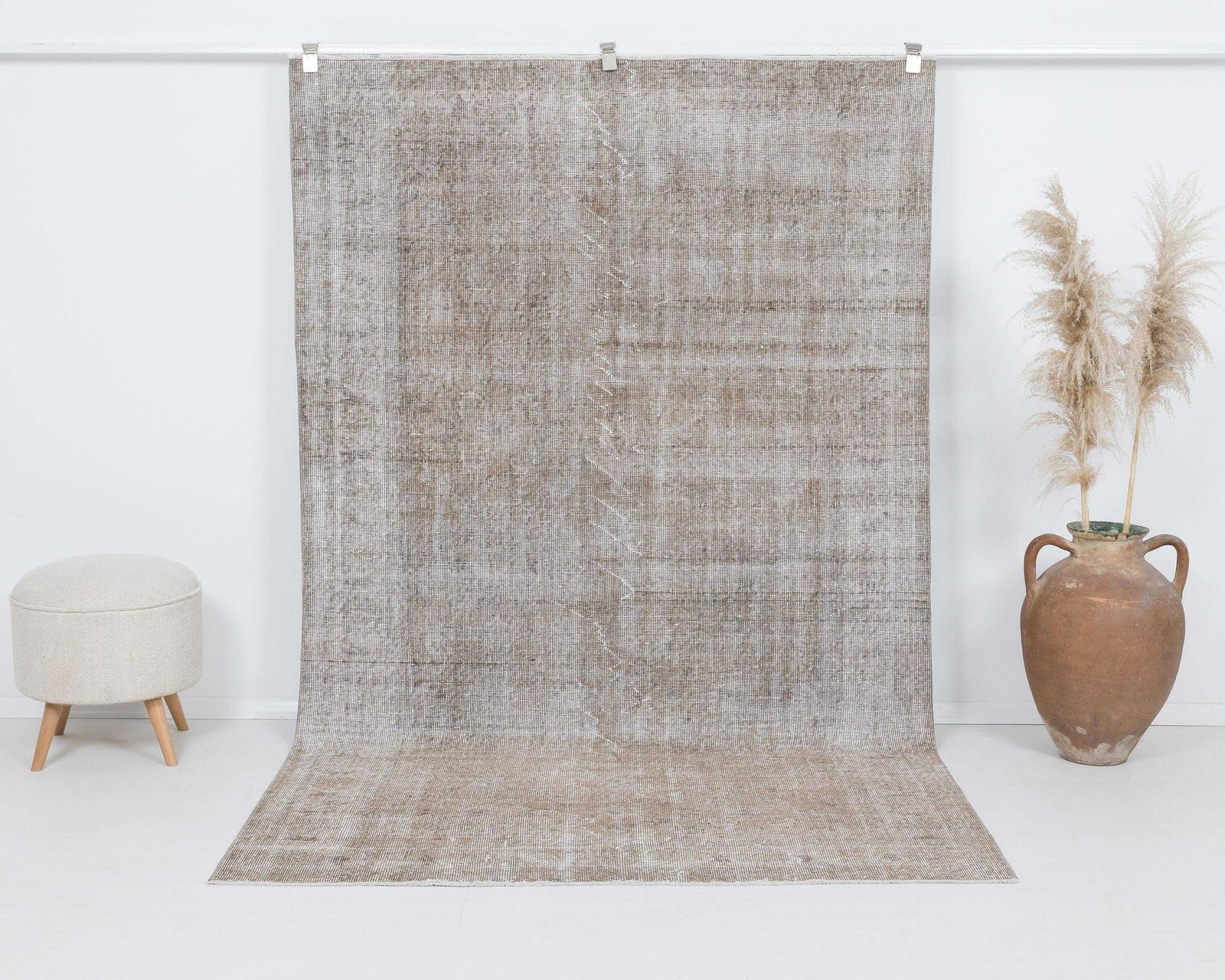 5x8 Vintage Rug, Low Pile Turkish Rug, Antique Handmade Rug, Neutral Rug, Anatolian Rug, İnterior Rug, Naturel Rug,Living Room Rug,Faded Rug
