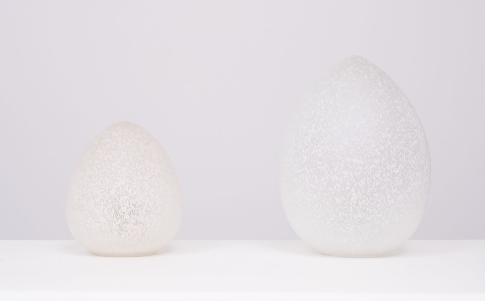 France Set Egg Lamps Domec Luminaires 1970s