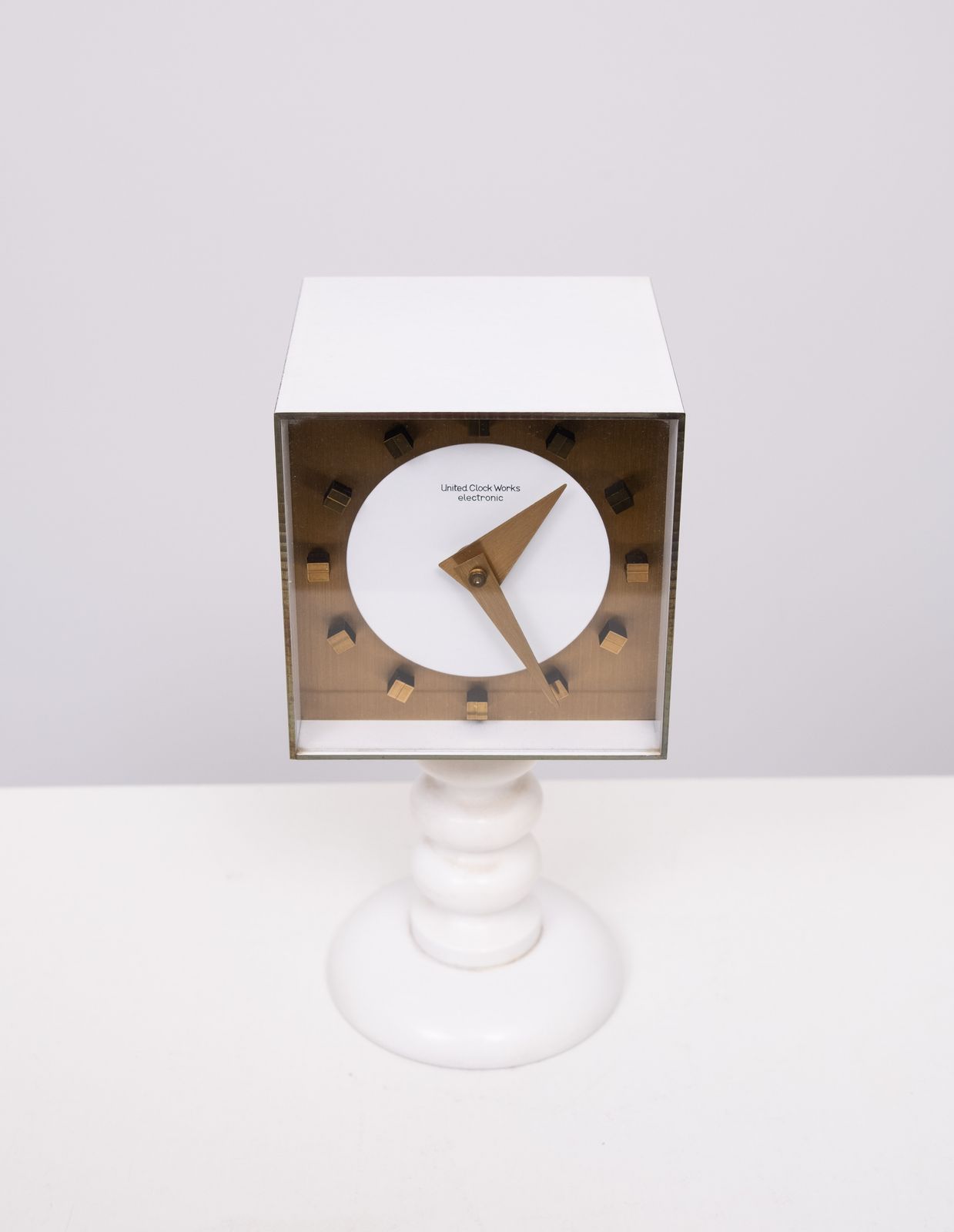 Square Atlanta Electric  Clock, By Kienzle Germany 1960s photo Home Decor
