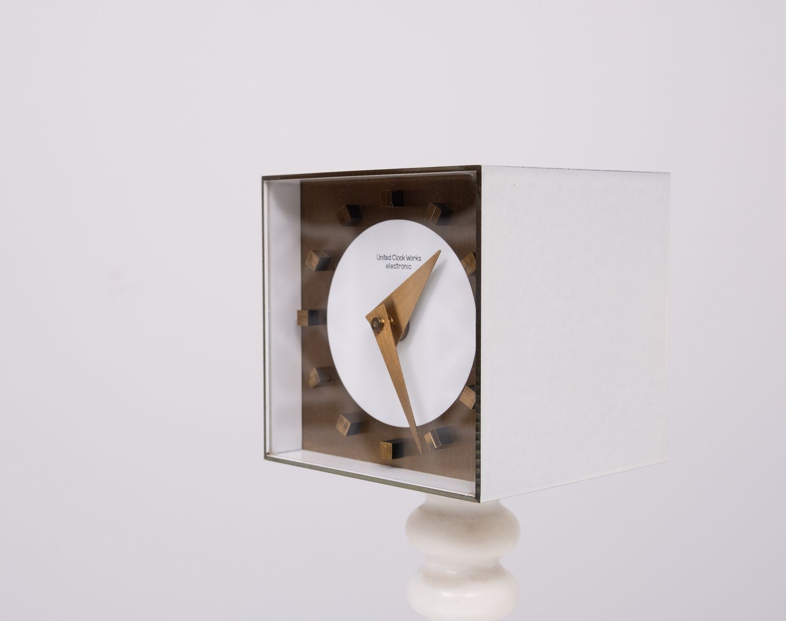 Square Atlanta Electric  Clock, By Kienzle Germany 1960s photo 618.0