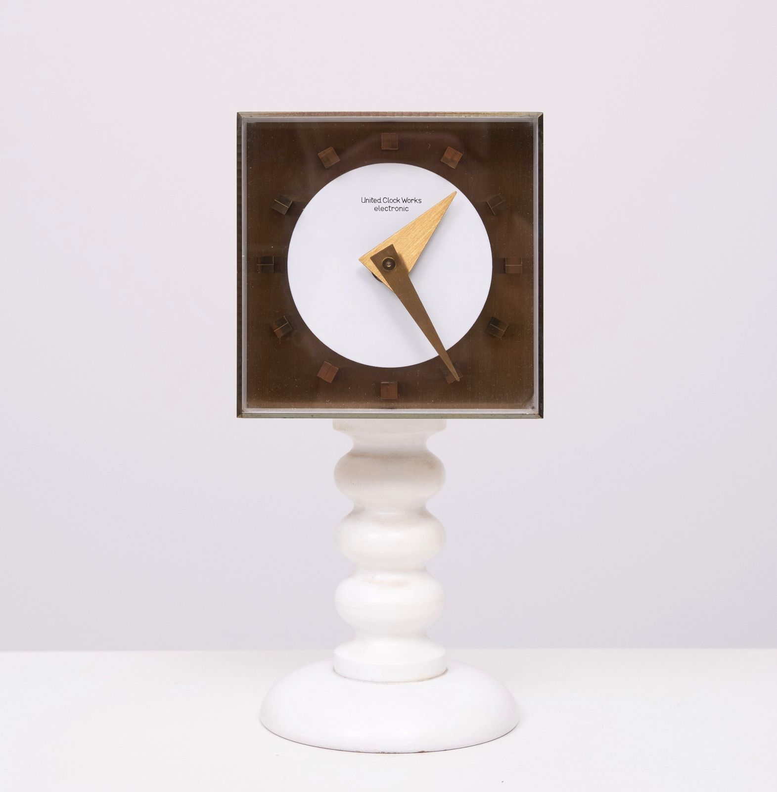 Square Atlanta Electric  Clock, By Kienzle Germany 1960s