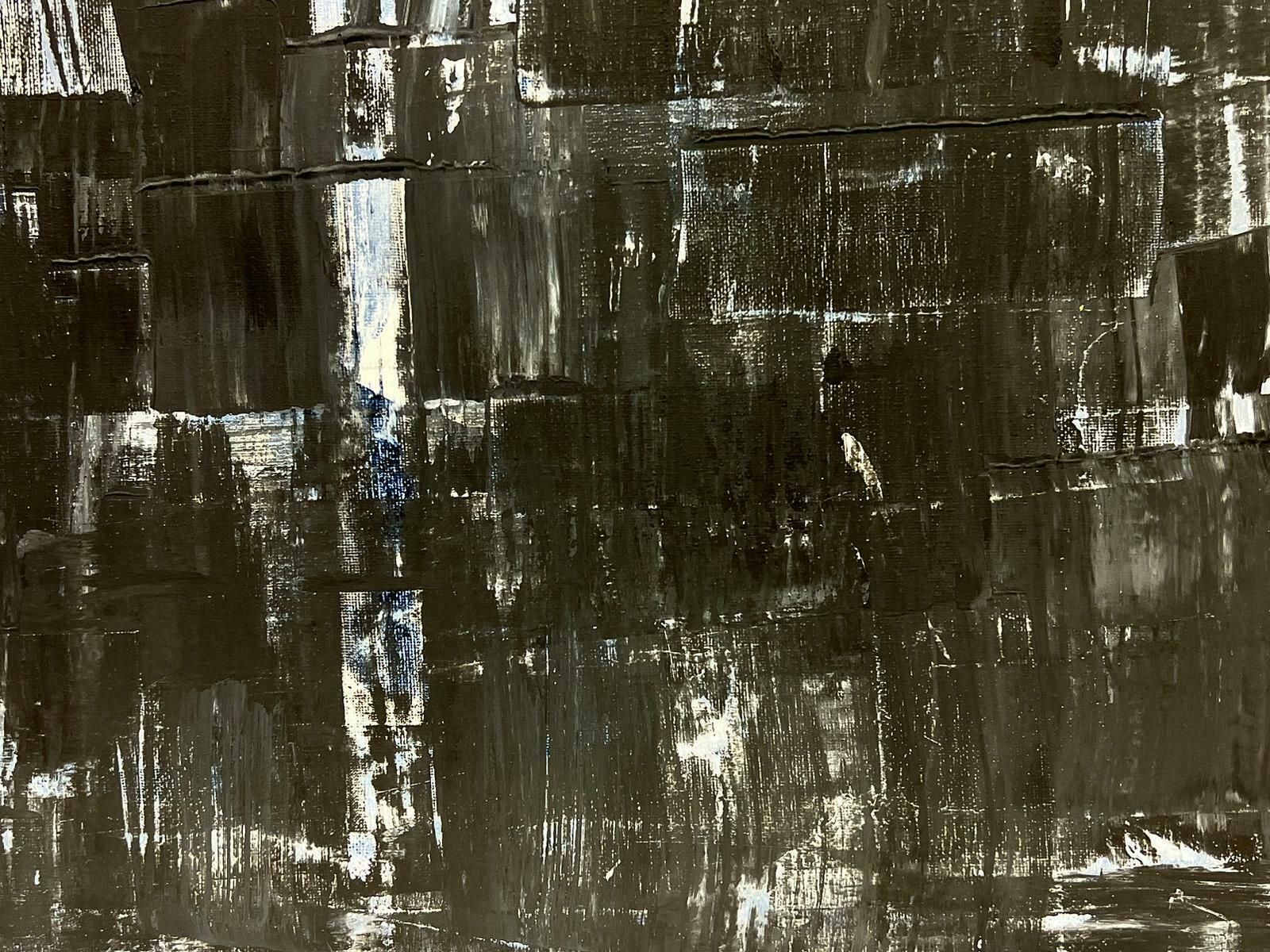 Robert Somertonblack Grey White Large British Expressionist Abstract Original Paintingc. 2023 photo for sale
