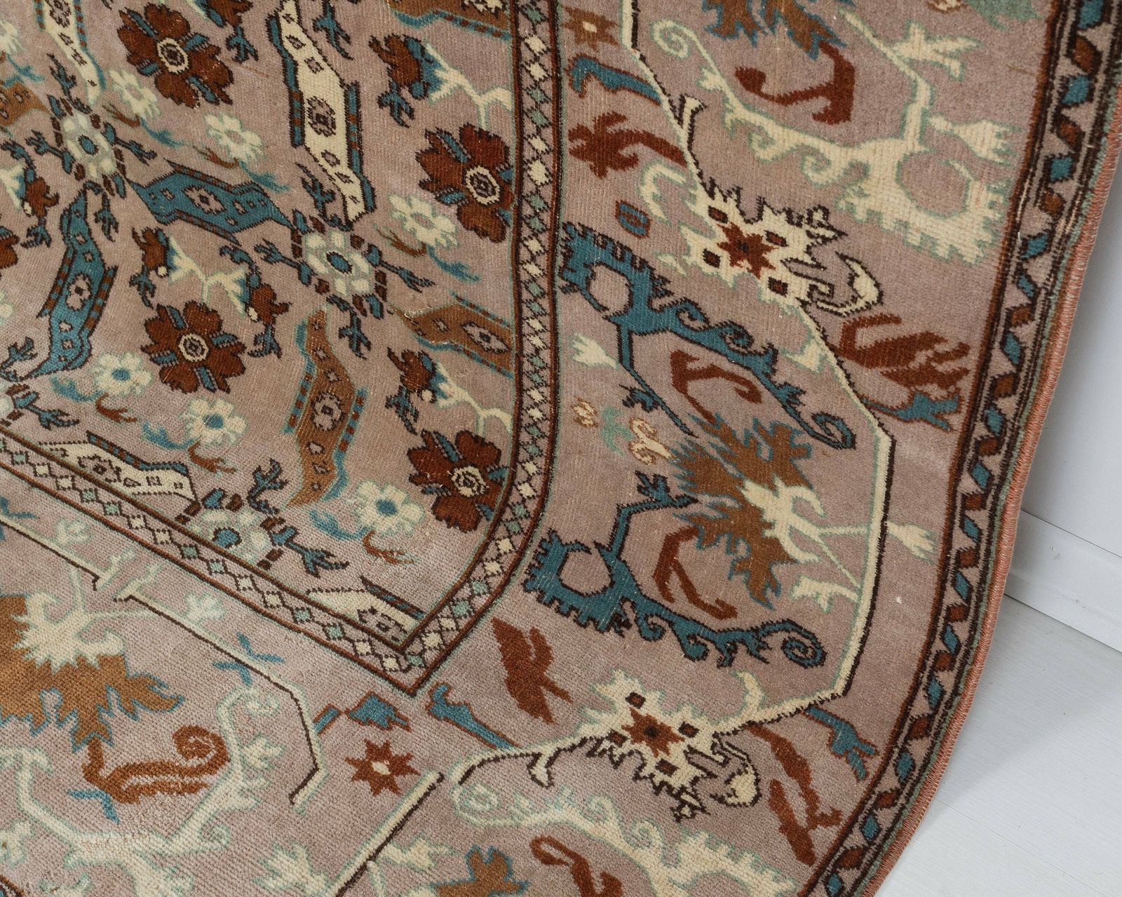 7x9 Vintage Rug, Unique Area Rug, Turkish Rug, Low Pile Rug, Antique Rug, Anatolian Rug, Wool Rug, Living Room Rug,Handmade Rug,Entryway Rug photo vinterior