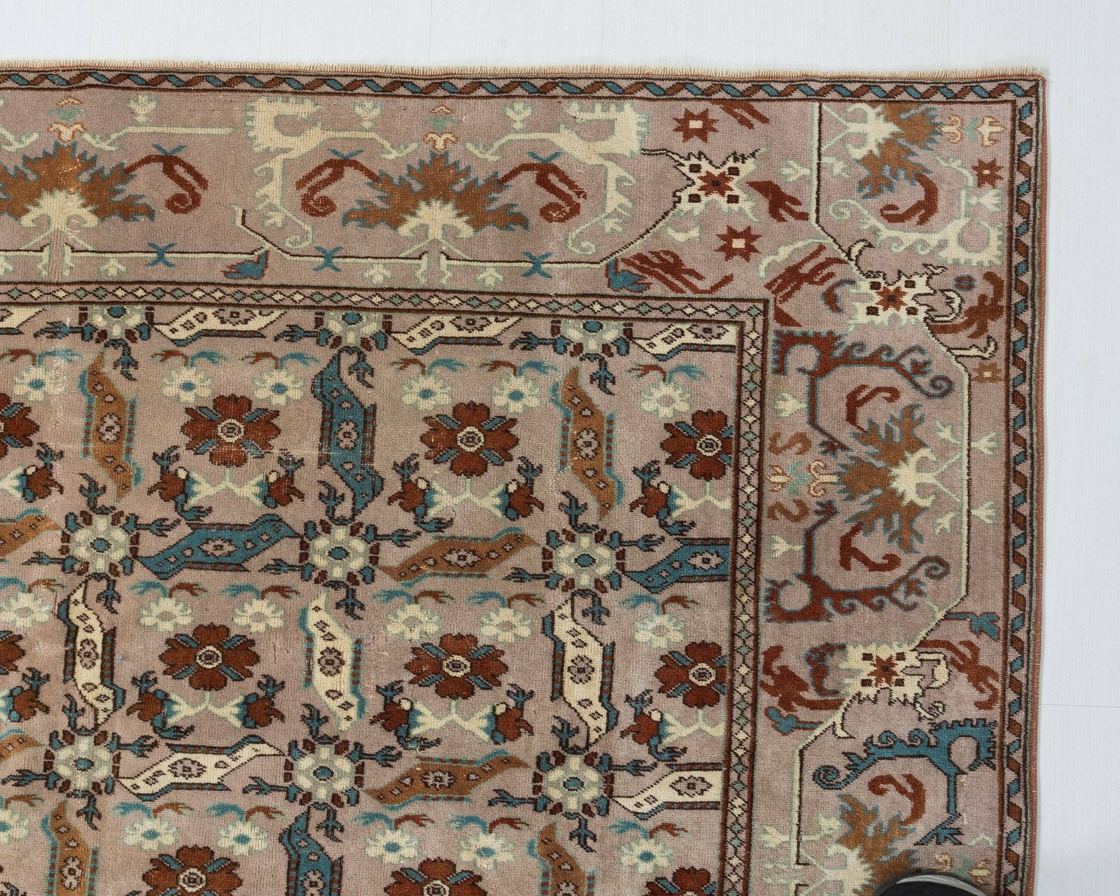 7x9 Vintage Rug, Unique Area Rug, Turkish Rug, Low Pile Rug, Antique Rug, Anatolian Rug, Wool Rug, Living Room Rug,Handmade Rug,Entryway Rug photo vintage