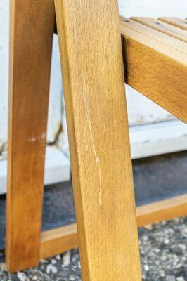 photo furniture Trieste Folding Chairs In Beech By Aldo Jacober For Bazzani, Italy, 1960s, Set Of 3