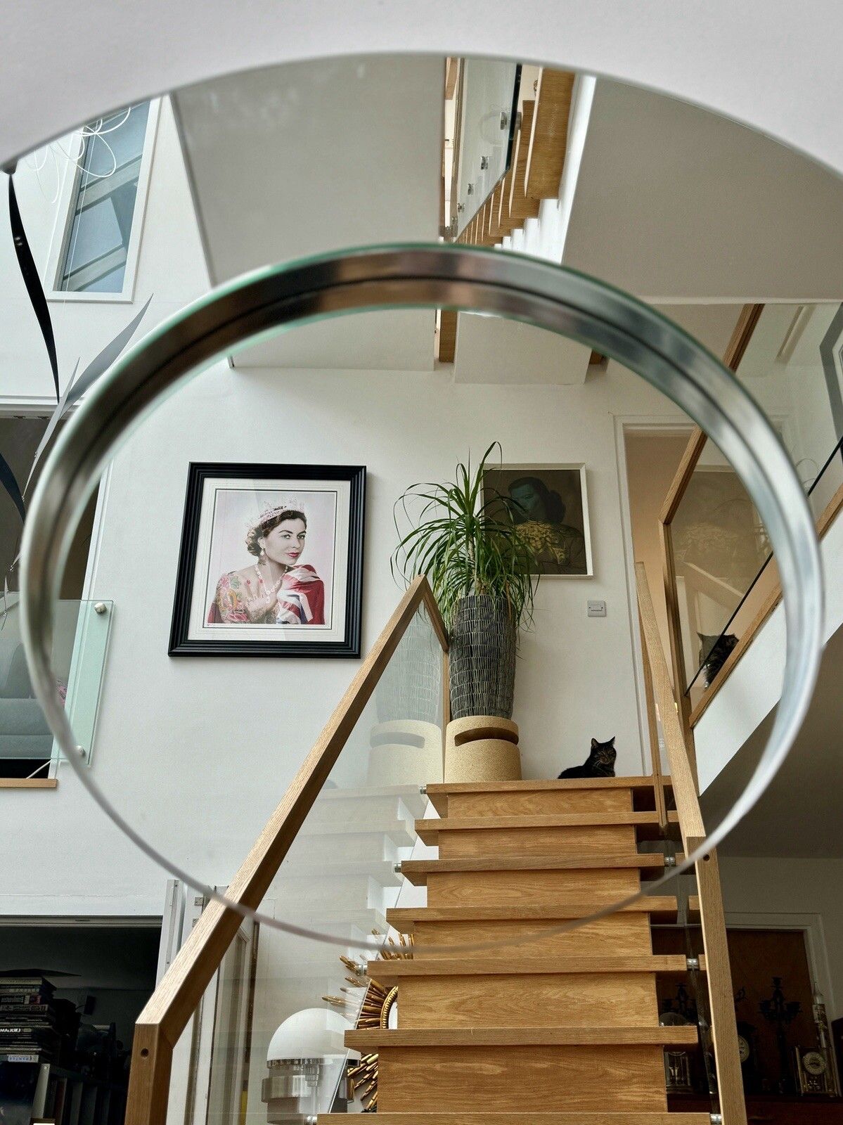 photo furniture Deknudt Rondo S Modern Circular Wall Mirror Made In Belgium C1990’s