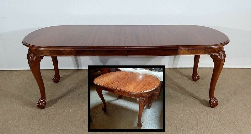Rectangular Mahogany Table, Chippendale Style, Early 20th Century photo furniture
