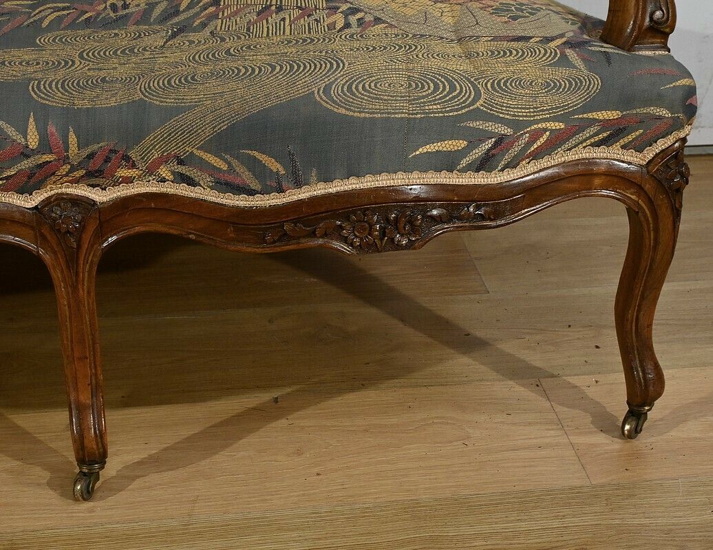 Furniture Louis XV Style Living Room In Walnut – 1920 photo