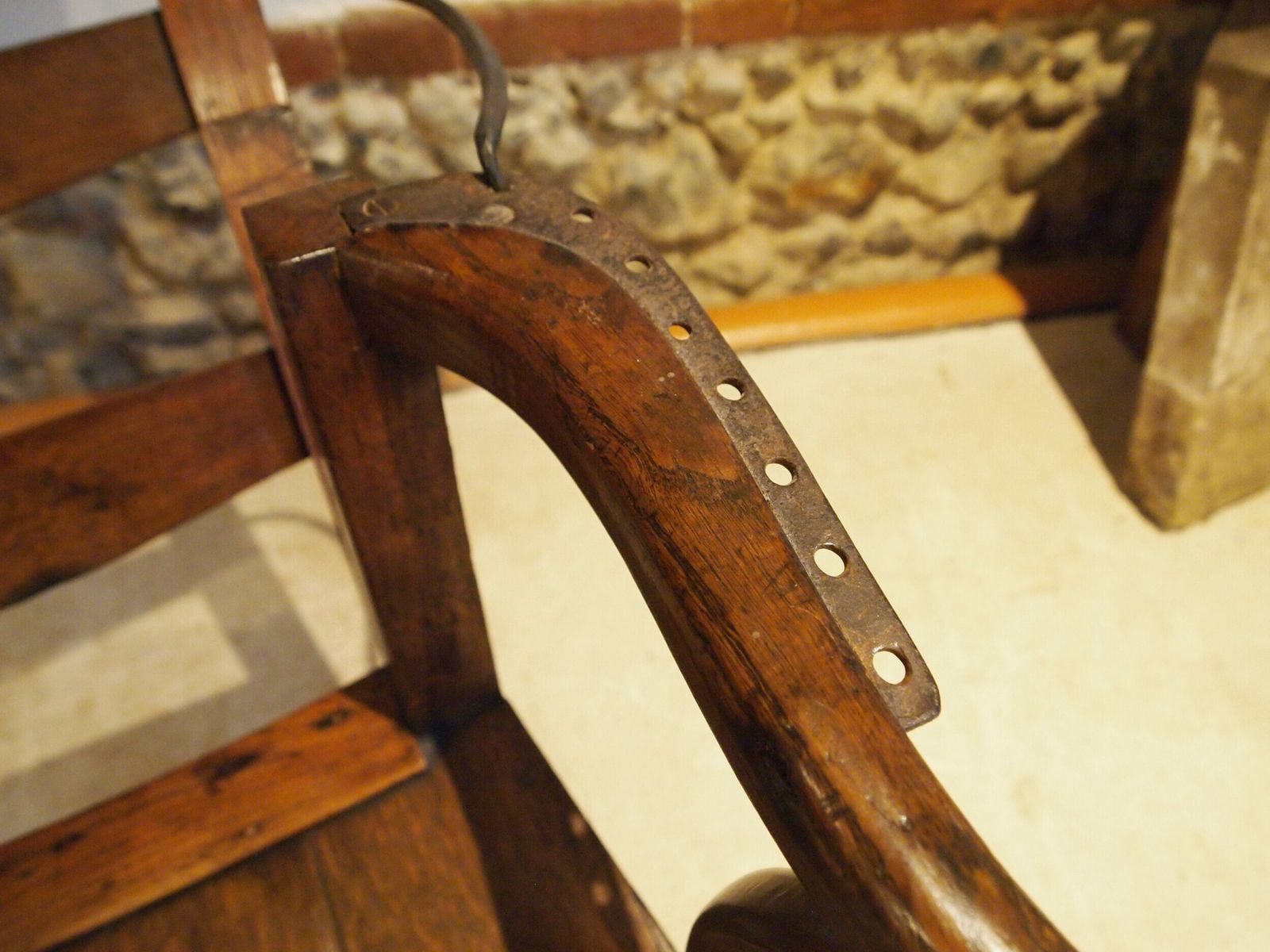 Chair Very Rare Reclining George III Oak & Elm C1790 photo 795.0