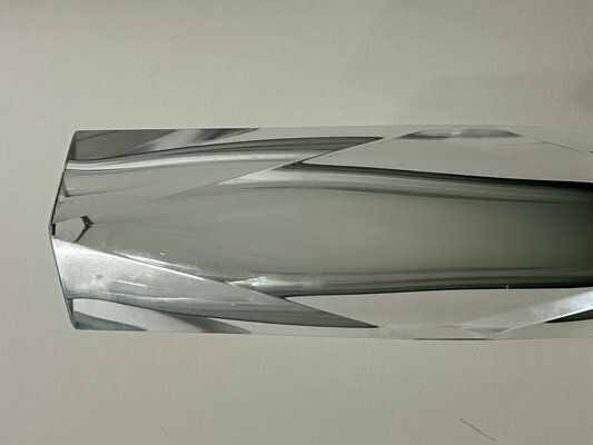 Vase And Ashtray In Faceted Submerged Murano Glass By Flavio Poli, 1960s, Set Of 2 photo Home Decor