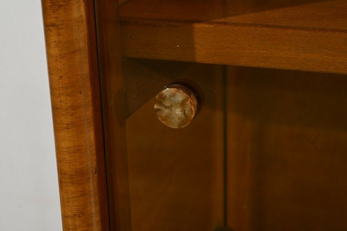 photo for sale Rurka Glass Furniture In Burl Walnut, Art Deco – 1940