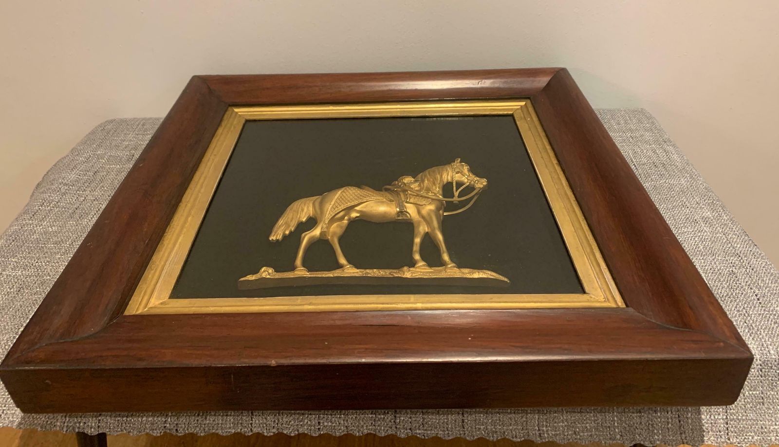 1860's Gold Plated Bronze Of The Duke Of Wellington's War Horse 'Copenhagen' photo vinterior