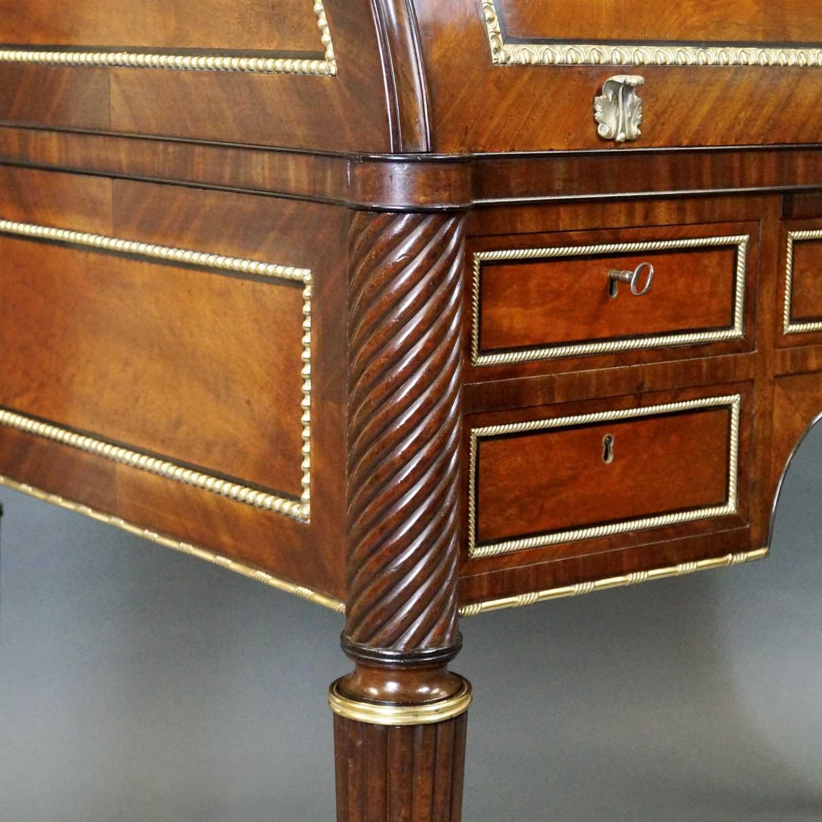 A Superb Cylinder Desk In The Manner Of John Mclean photo 7550.0