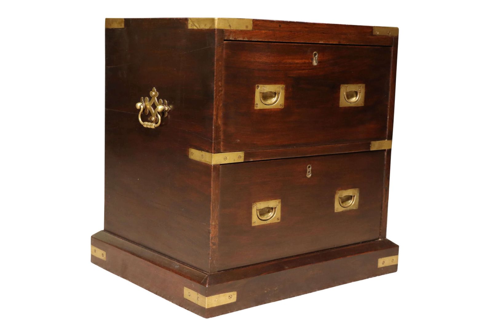19thc Anglo Chinese Rosewood Dwarf Chest photo furniture