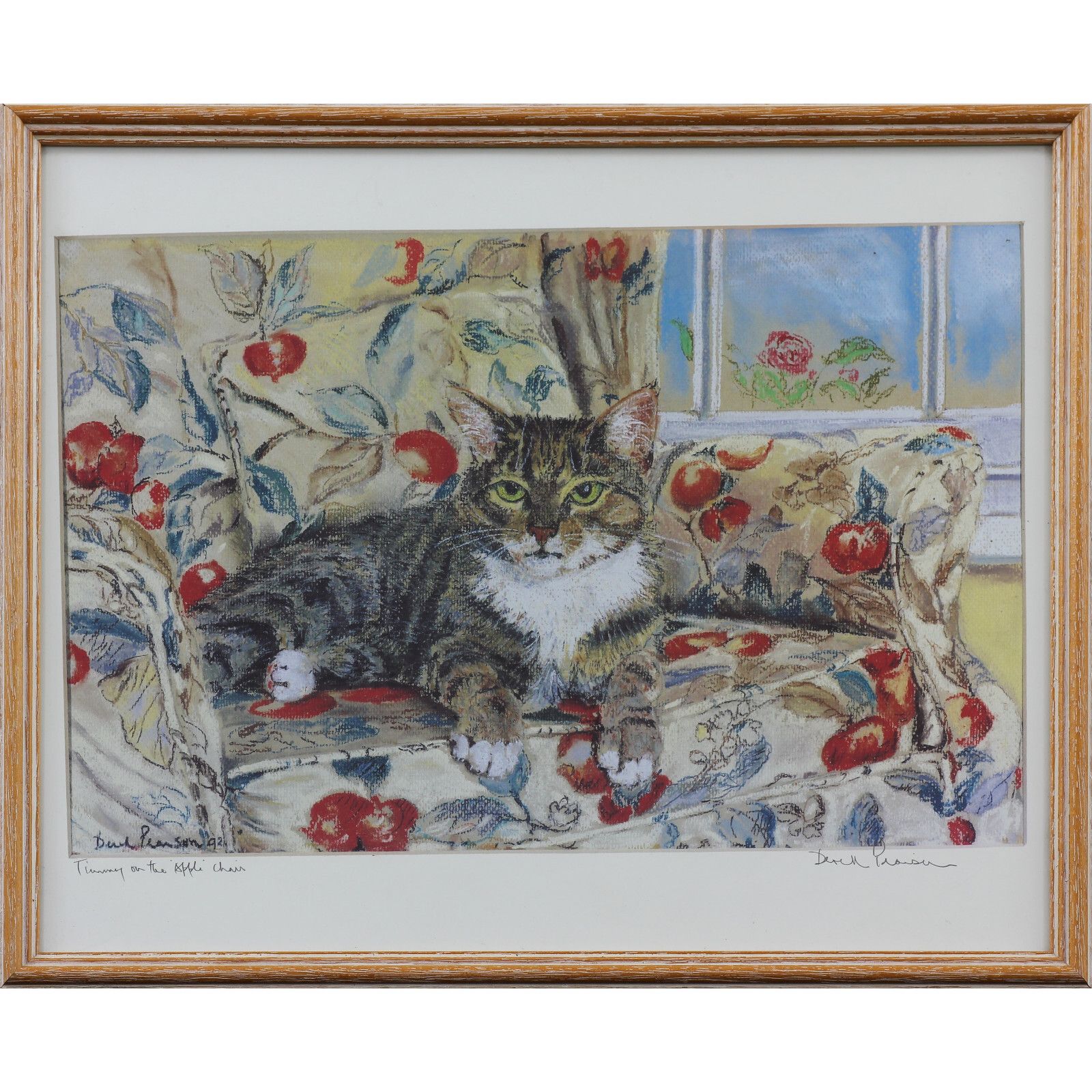 Modern Print By Derek Pearson. Titled "Timmy On The 'Apple' Chair".