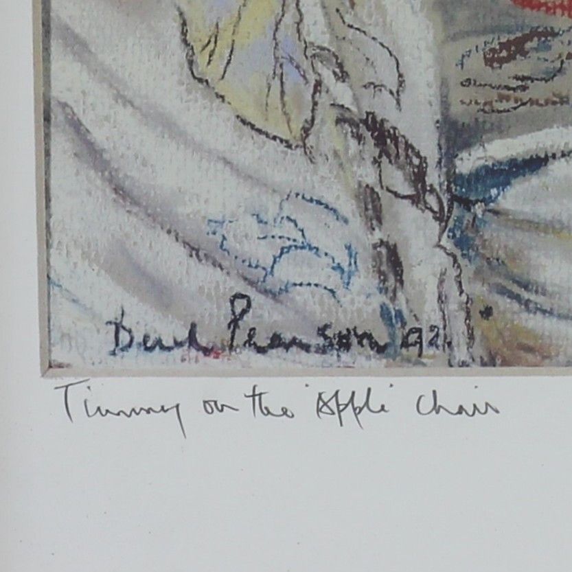 Modern Print By Derek Pearson. Titled "Timmy On The 'Apple' Chair". photo Art