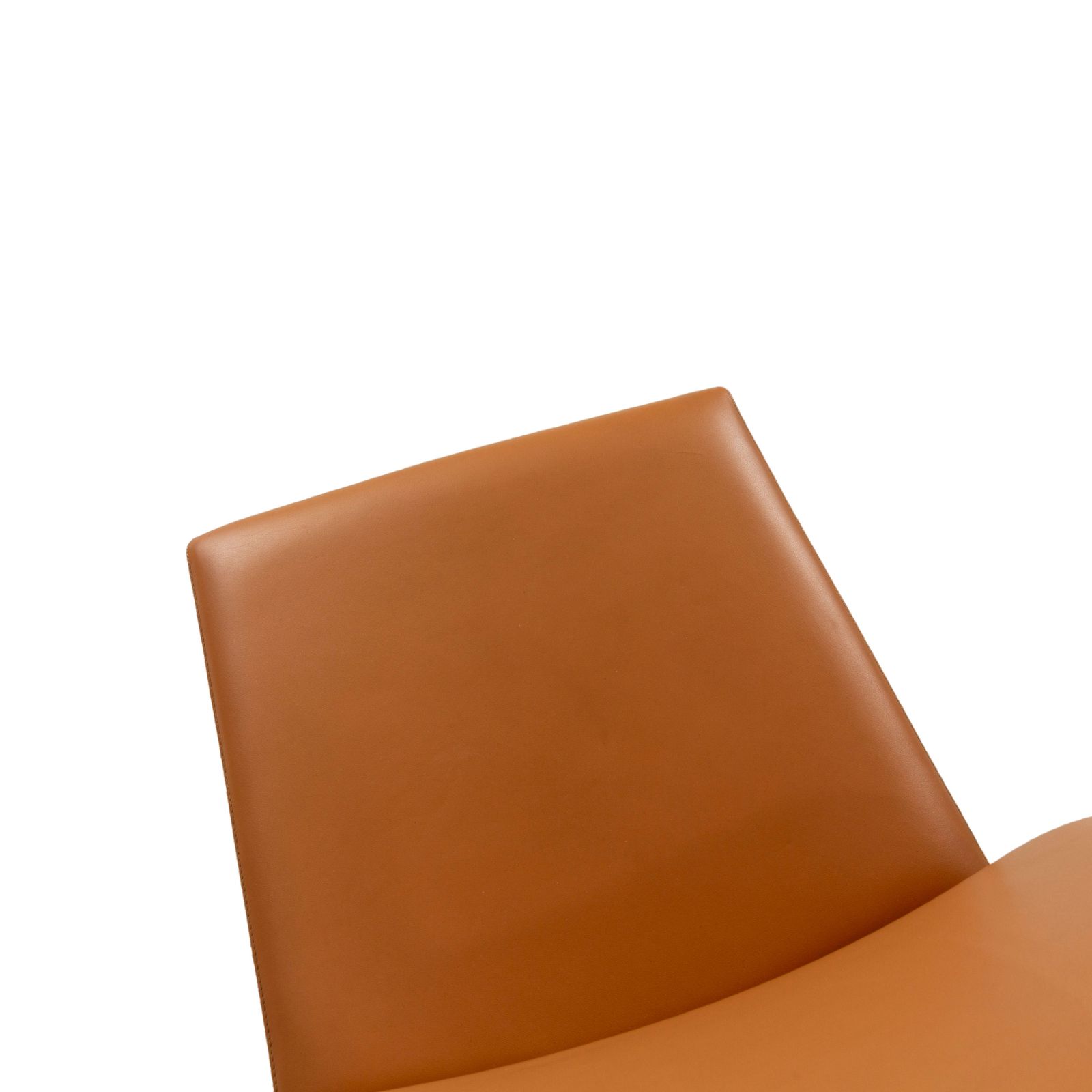 Lot de 6 chaises Poltrona Frau en cuir orange photo vintage