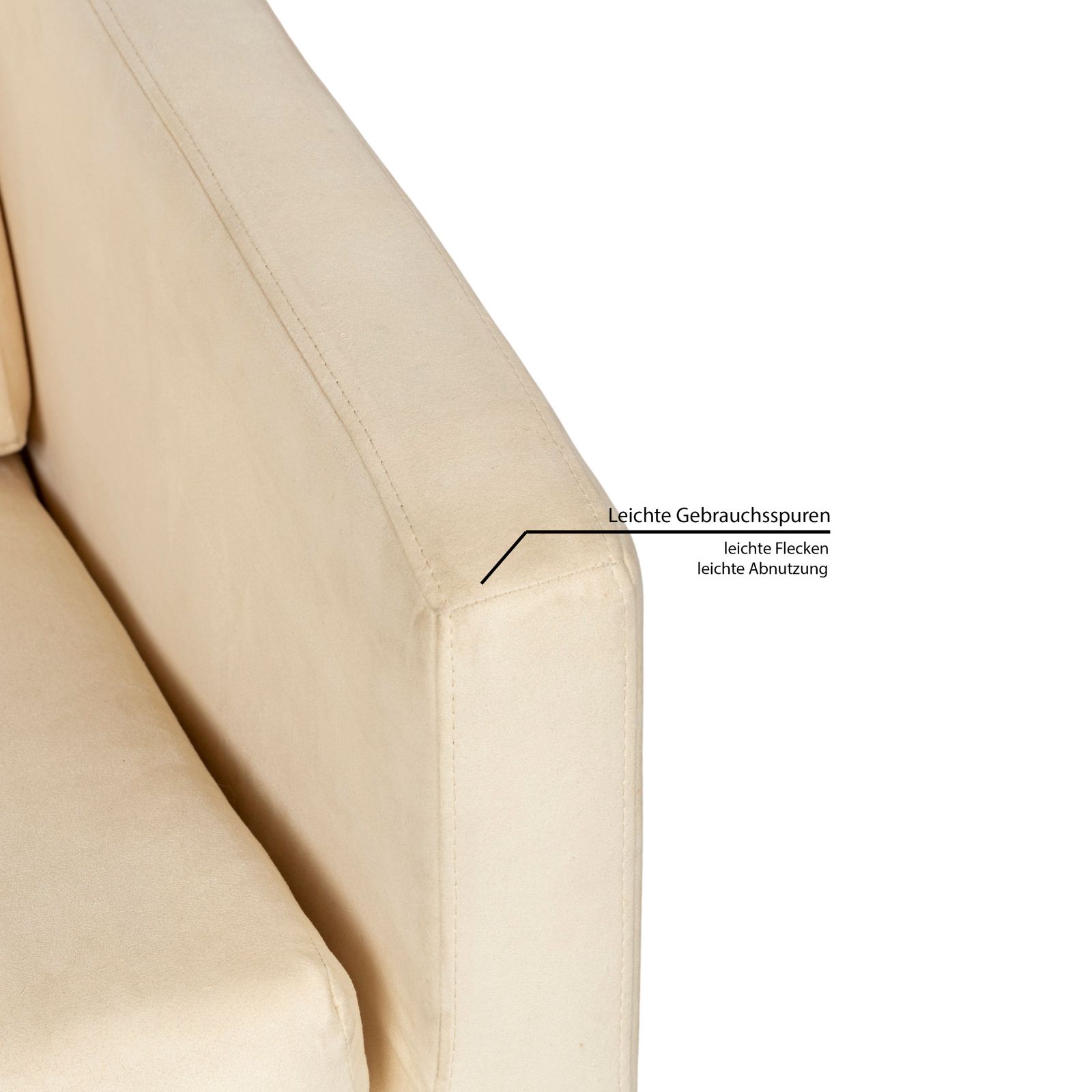 Fauteuil Fsm Pavlo en tissu, crème photo 3017.0