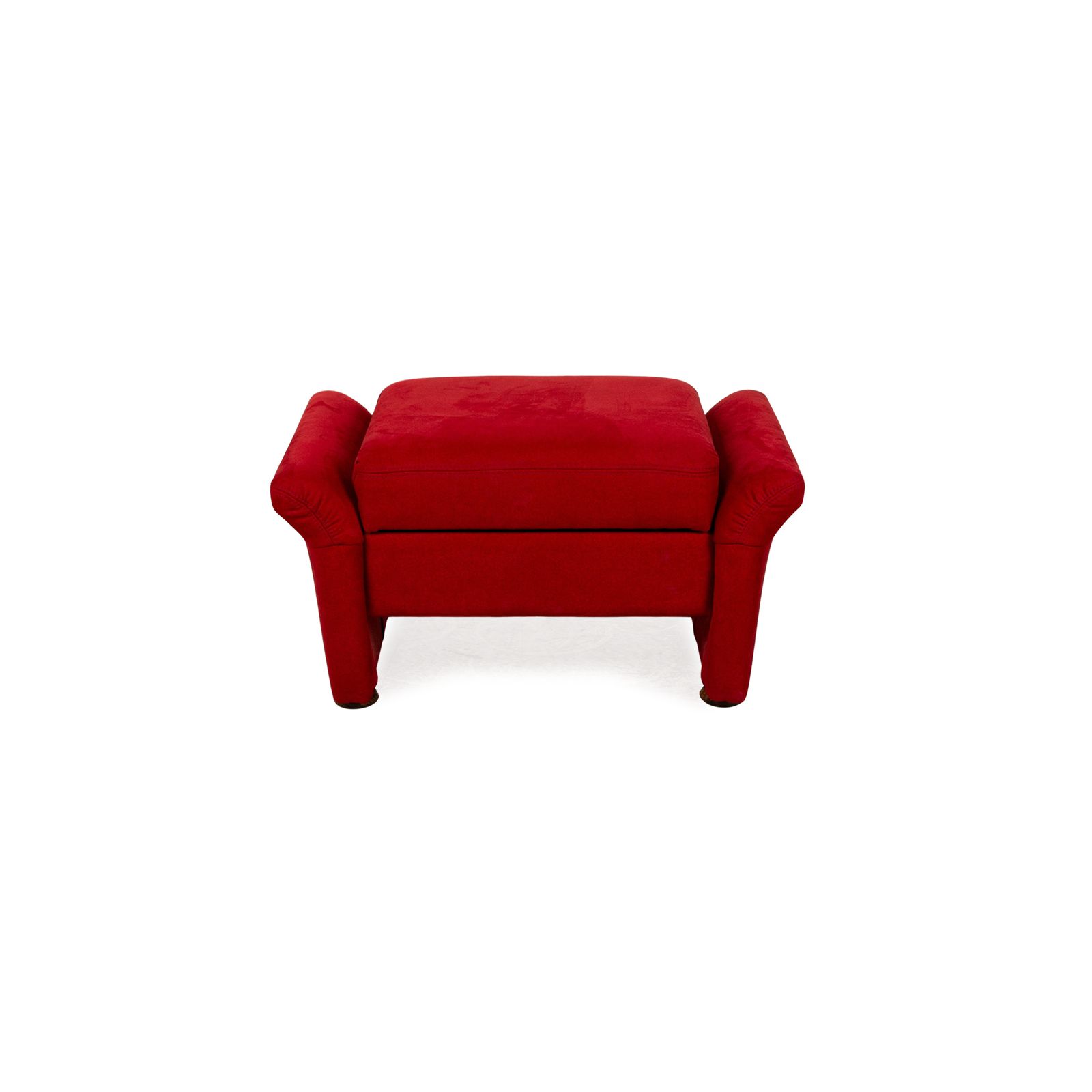 Pouf Himolla en tissu rouge photo buy