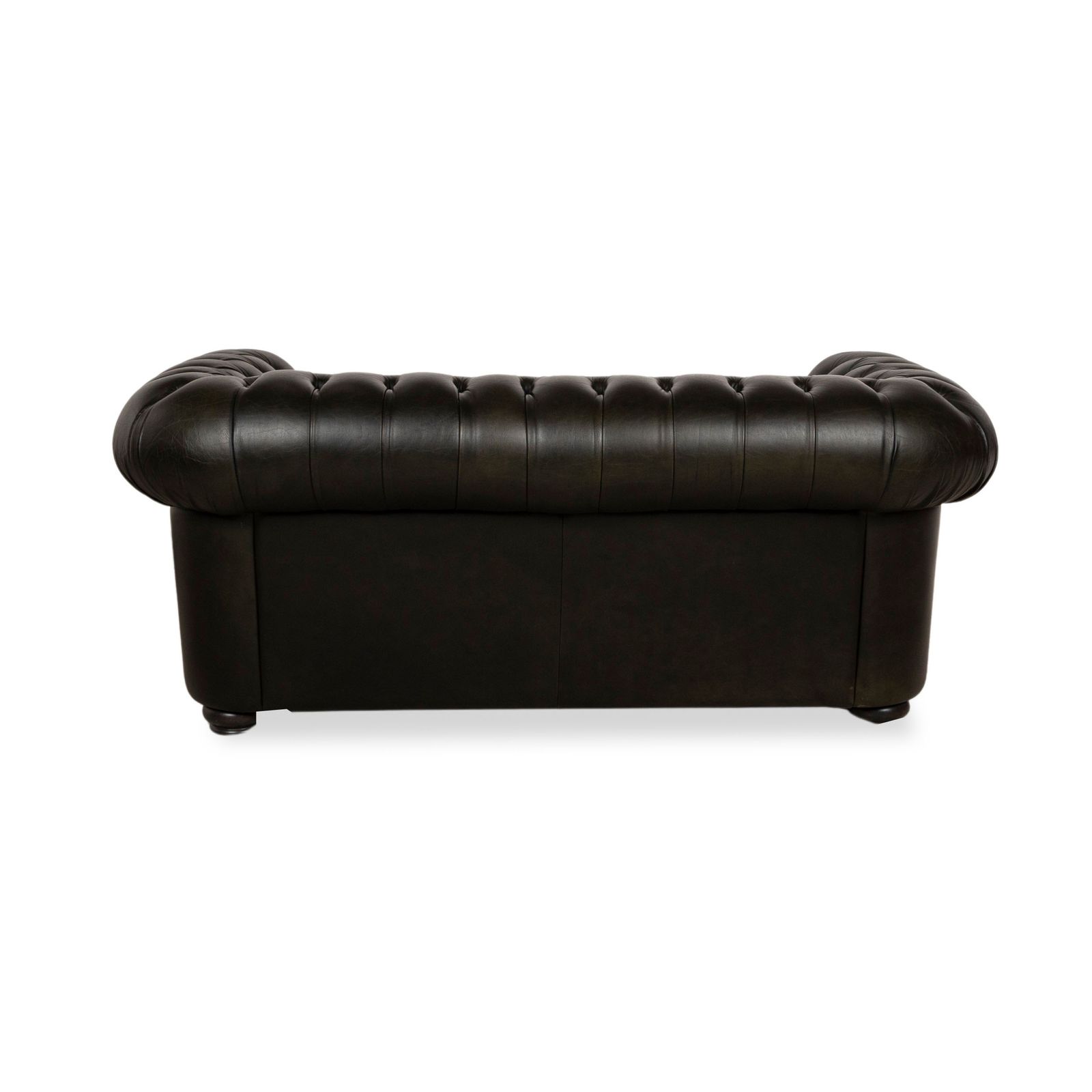photo for sale Canapé Chesterfield 2 places Natuzzi en cuir noir