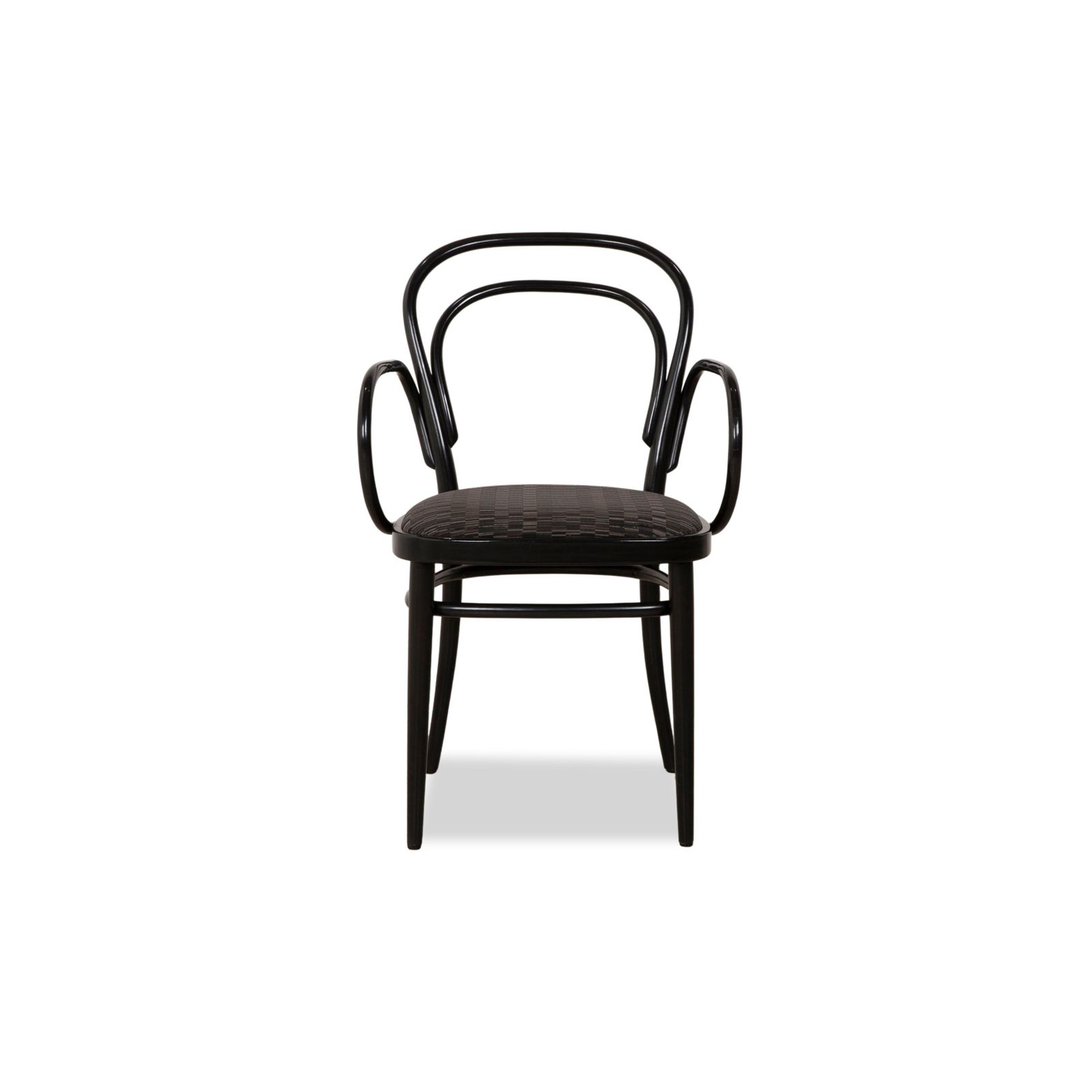 photo for sale Set Of 6 Thonet 214 Wooden Chairs Black Dining Room Vintage