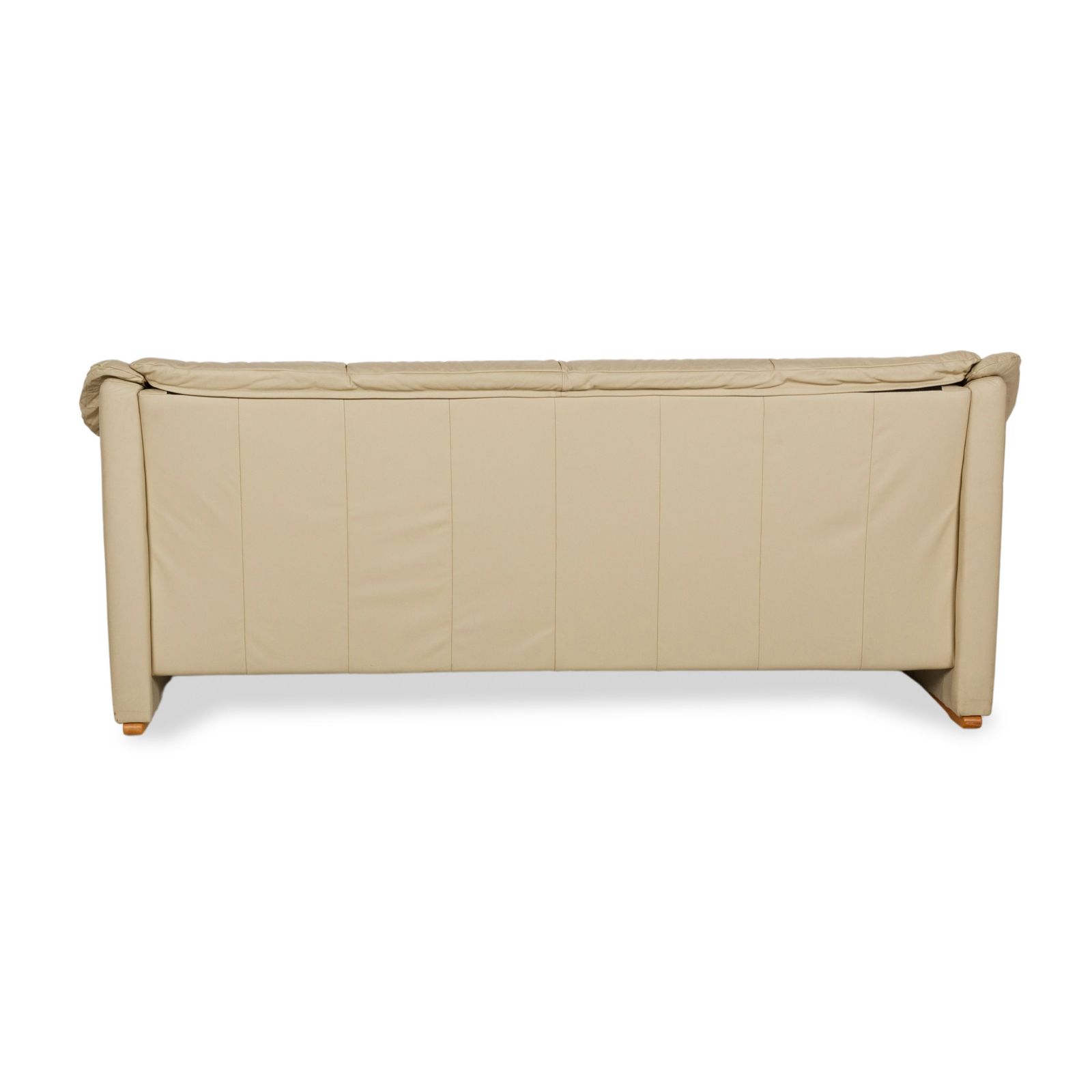 Canapé Stressless Oslo en cuir beige 3 places photo vintage