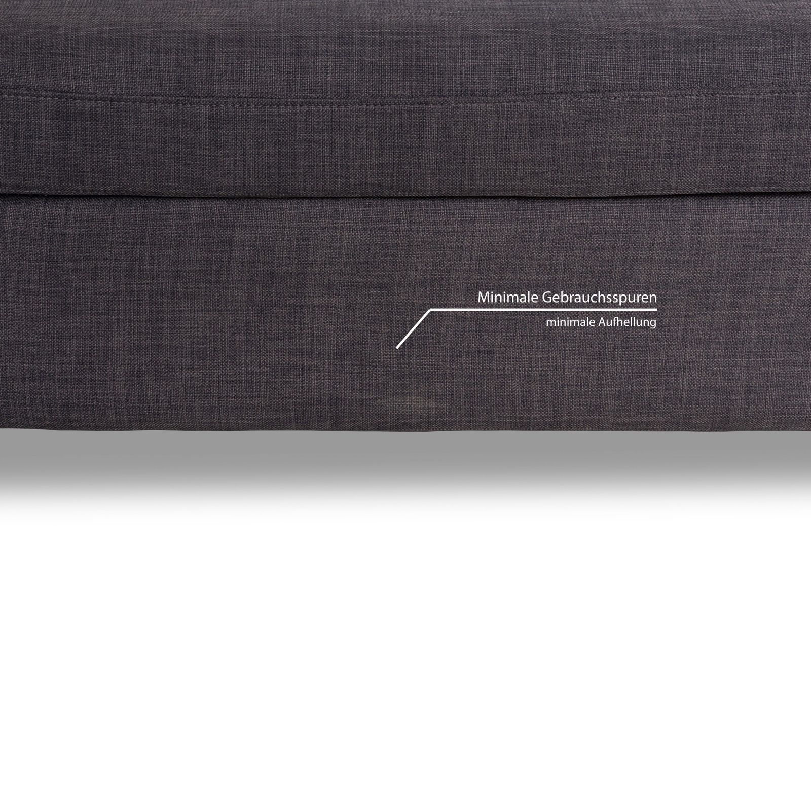 Canapé d'angle Brühl Alba en tissu gris, fonction manuelle photo 6371.0