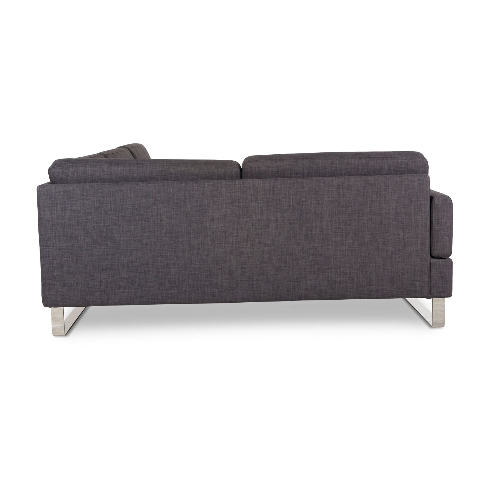 Mobilier Canapé d'angle Brühl Alba en tissu gris, fonction manuelle photo