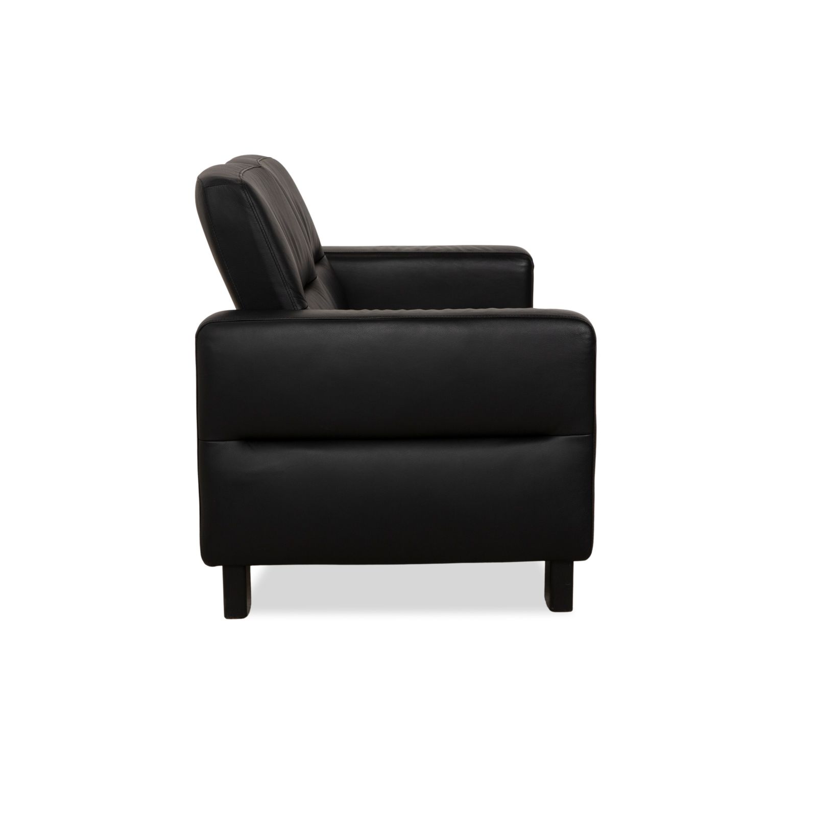 photo for sale Stressless Wave Leren Tweezitsbank Zwart – Handmatige Functie