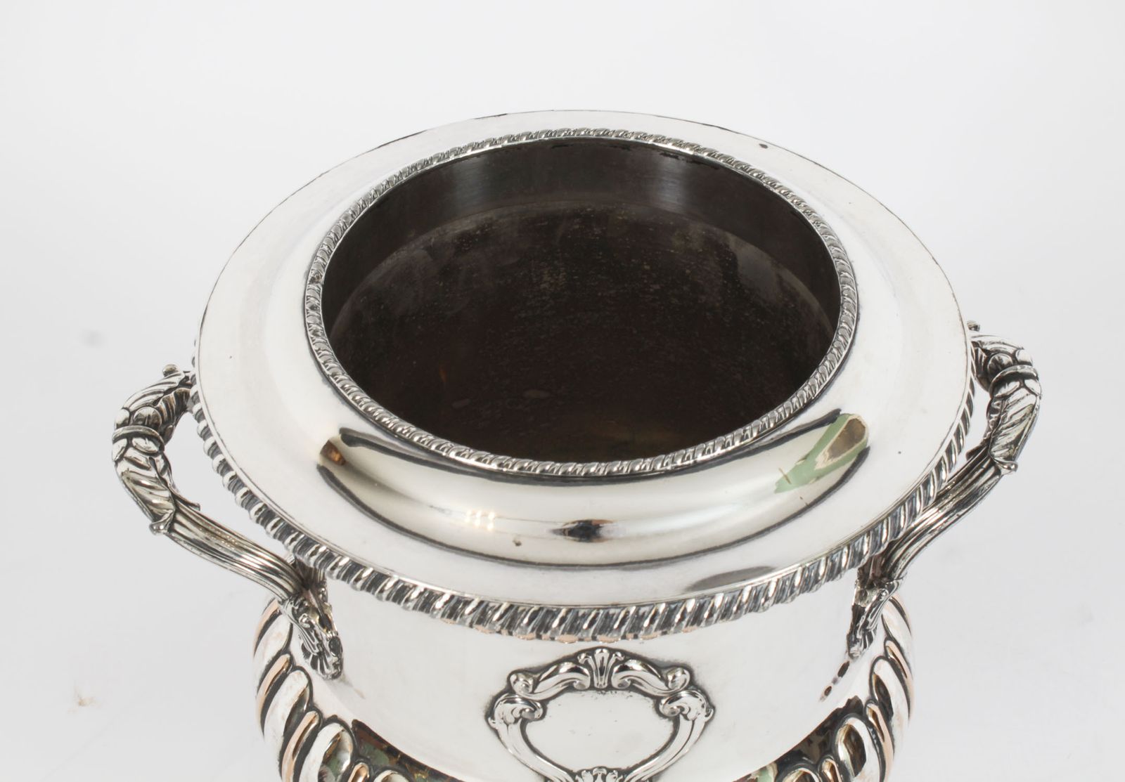 photo for sale Antique Pair Of English Old Sheffield Plate Wine Coolers18th Century