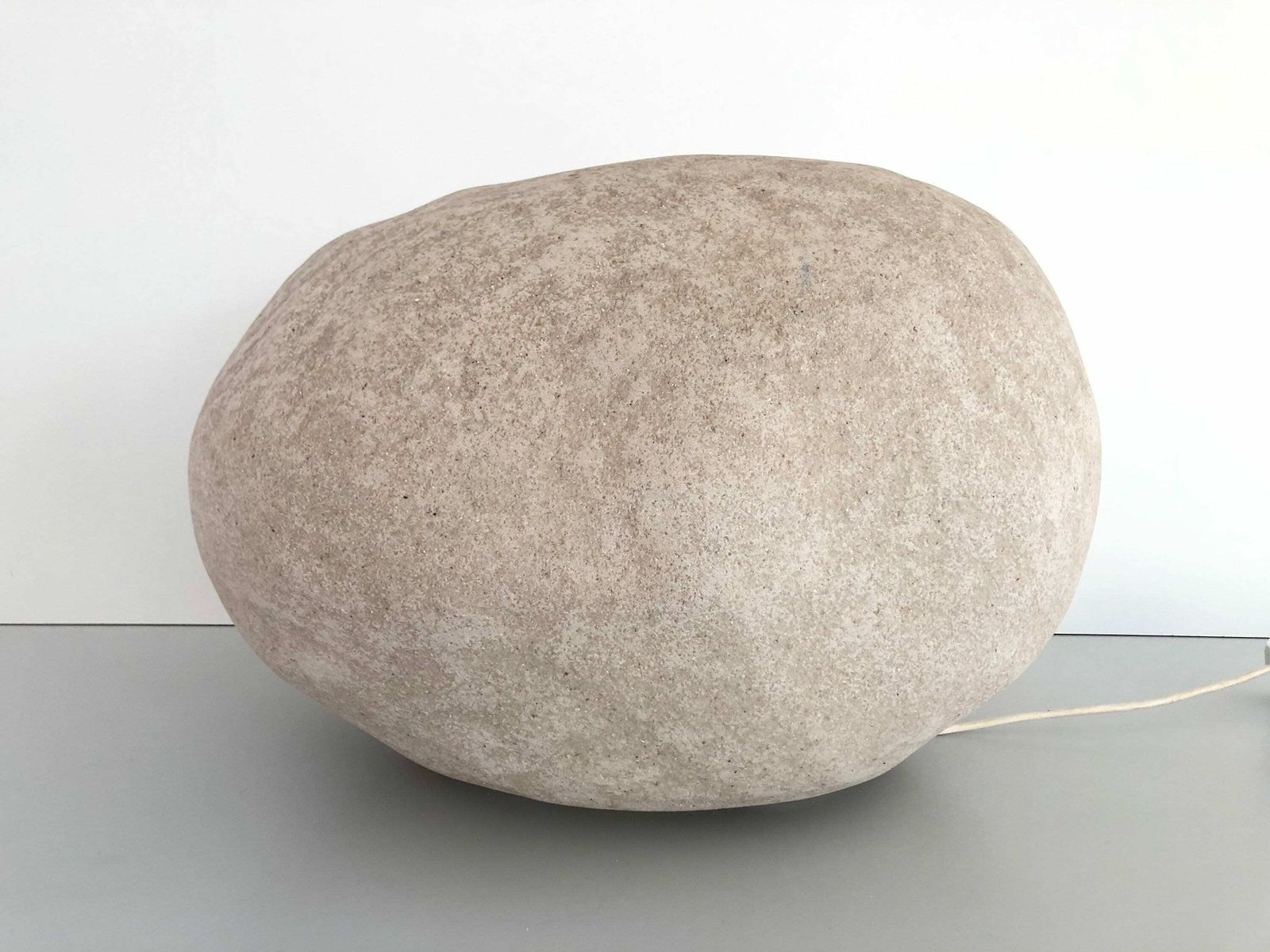 Fiberglass Xxl Table Lamp In Stone Form By Falkenberg, 1980s, Germany
