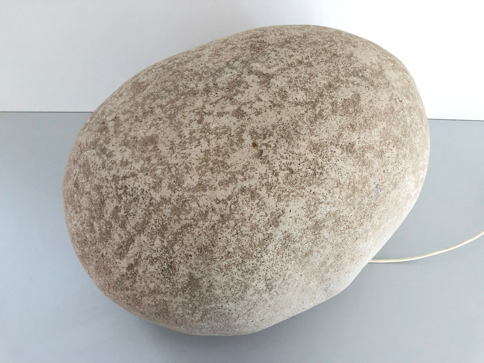 Fiberglass Xxl Table Lamp In Stone Form By Falkenberg, 1980s, Germany photo for sale