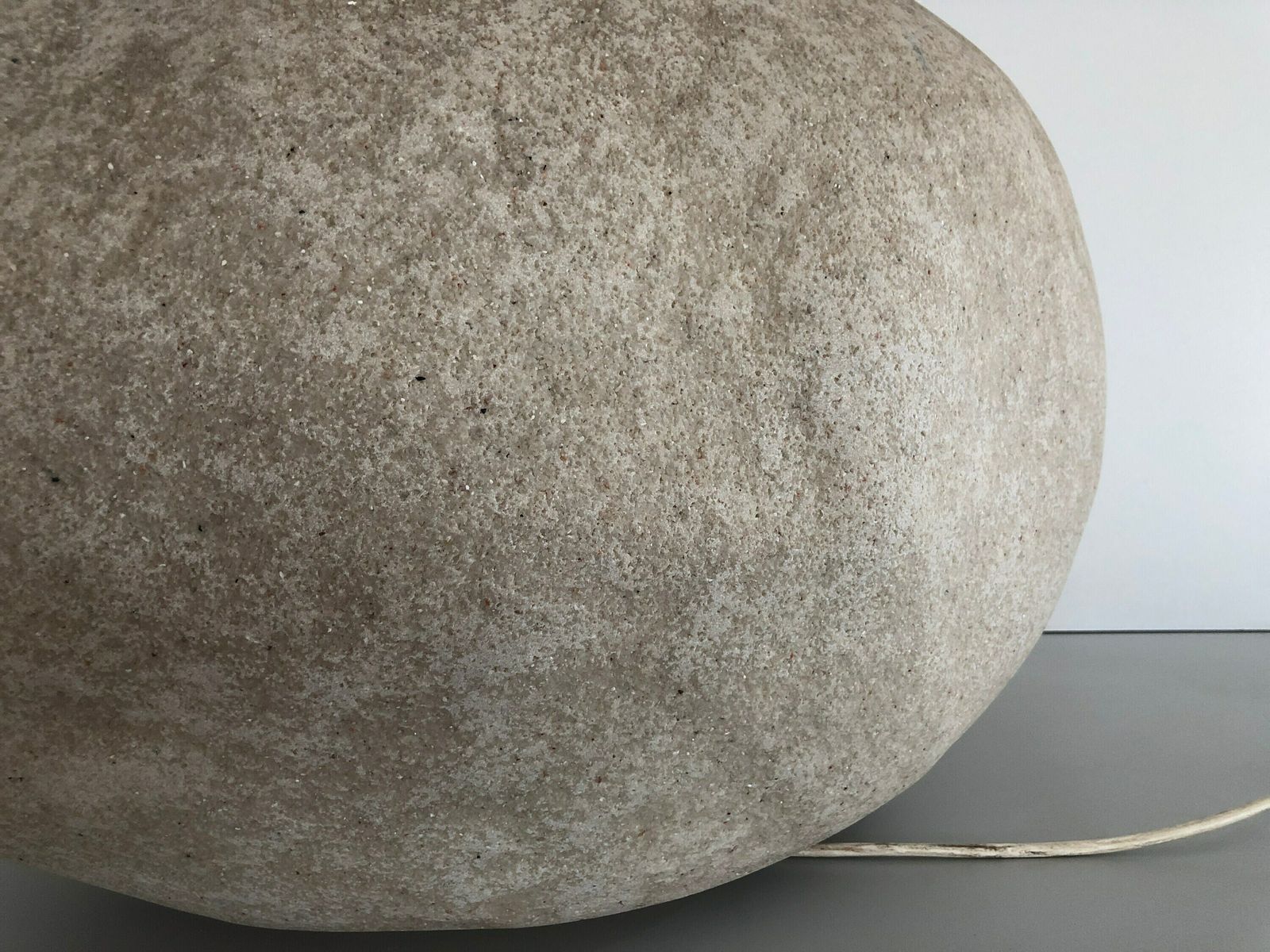 photo furniture Fiberglass Xxl Table Lamp In Stone Form By Falkenberg, 1980s, Germany