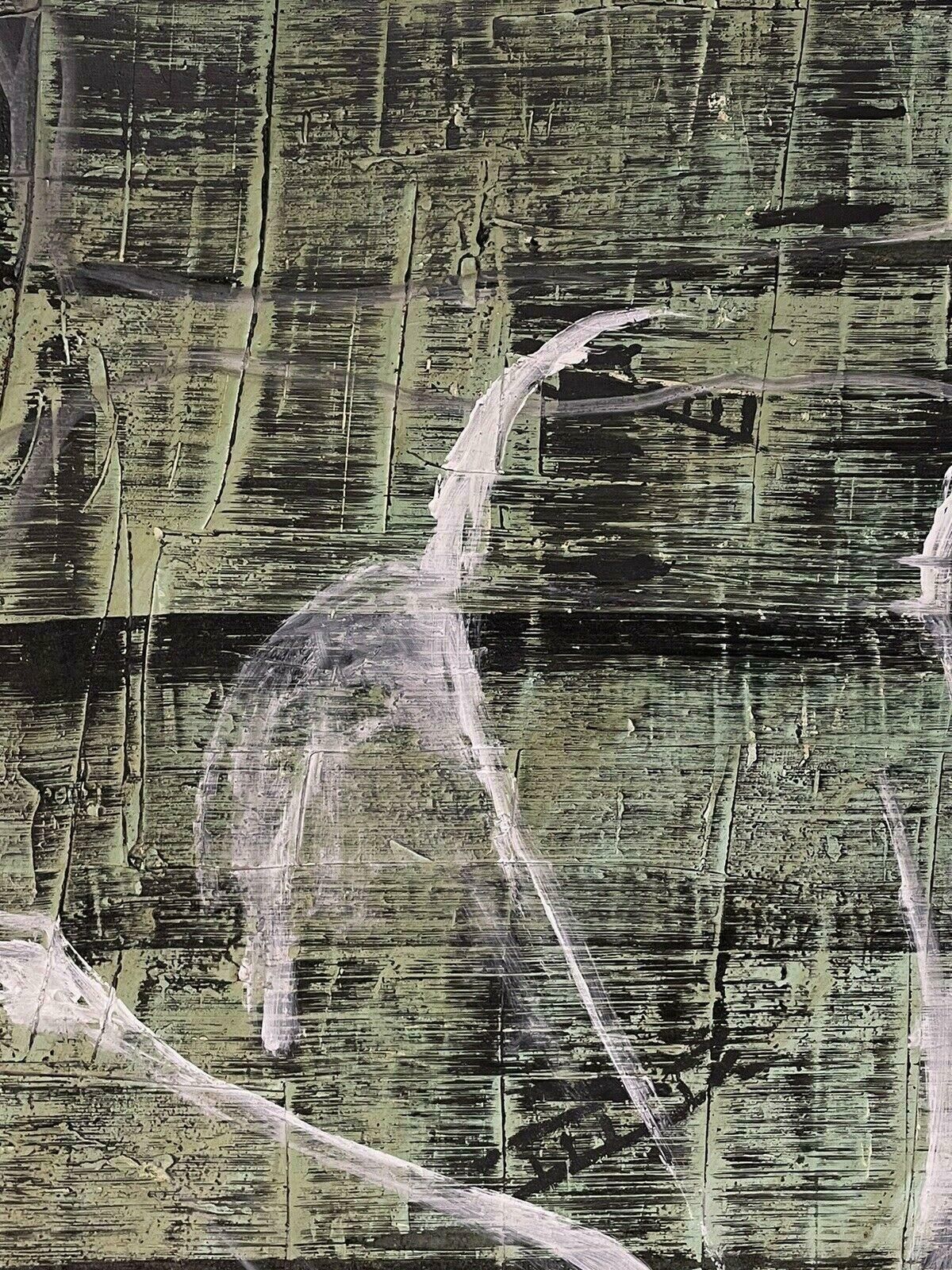 Unknownhuge French Abstract Expressionist Painting   1970's/80's Period photo Art