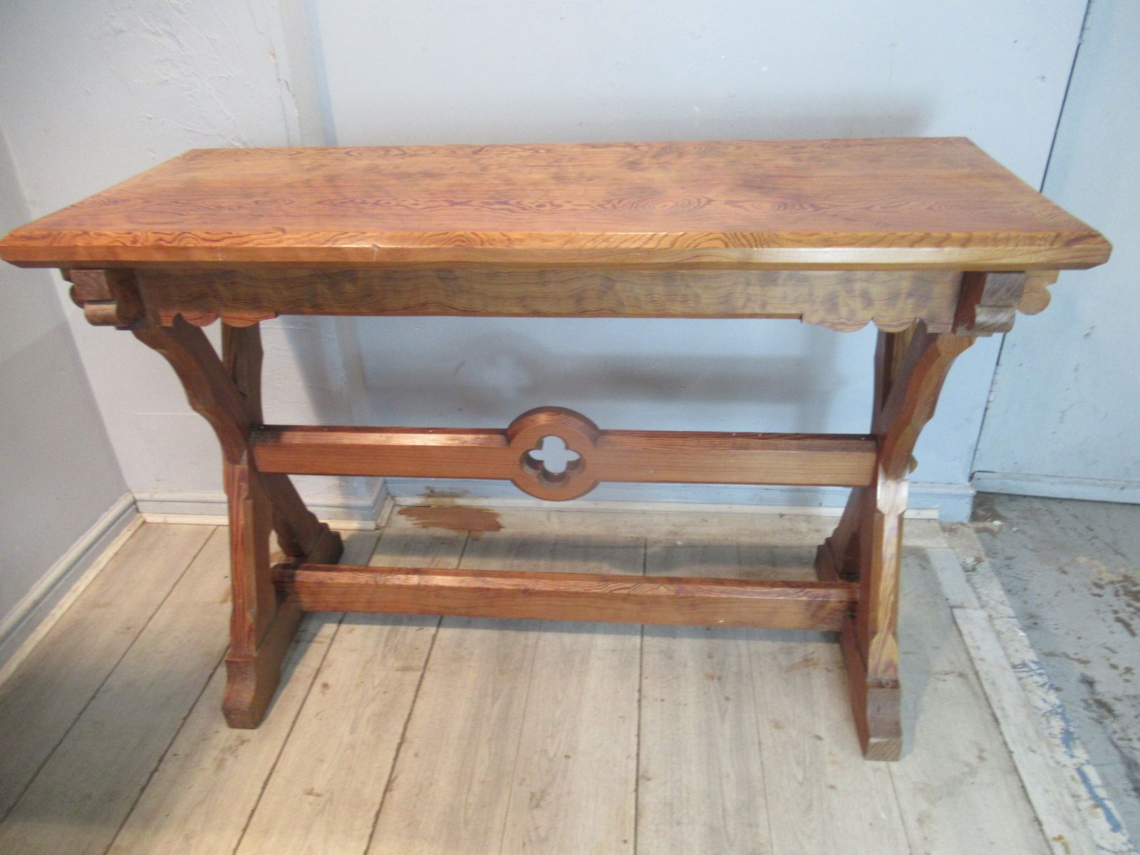 Victorian   Pitch Pine  1880s   Side Table photo 475.0