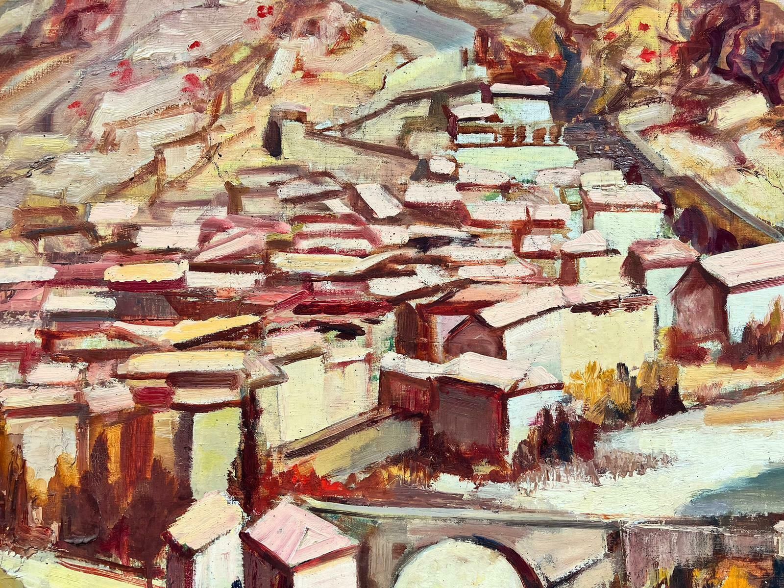 Josine Vignonhuge French Post Impressionist Signed Oil Southern France Catalan Landscape1950's photo 1887.0